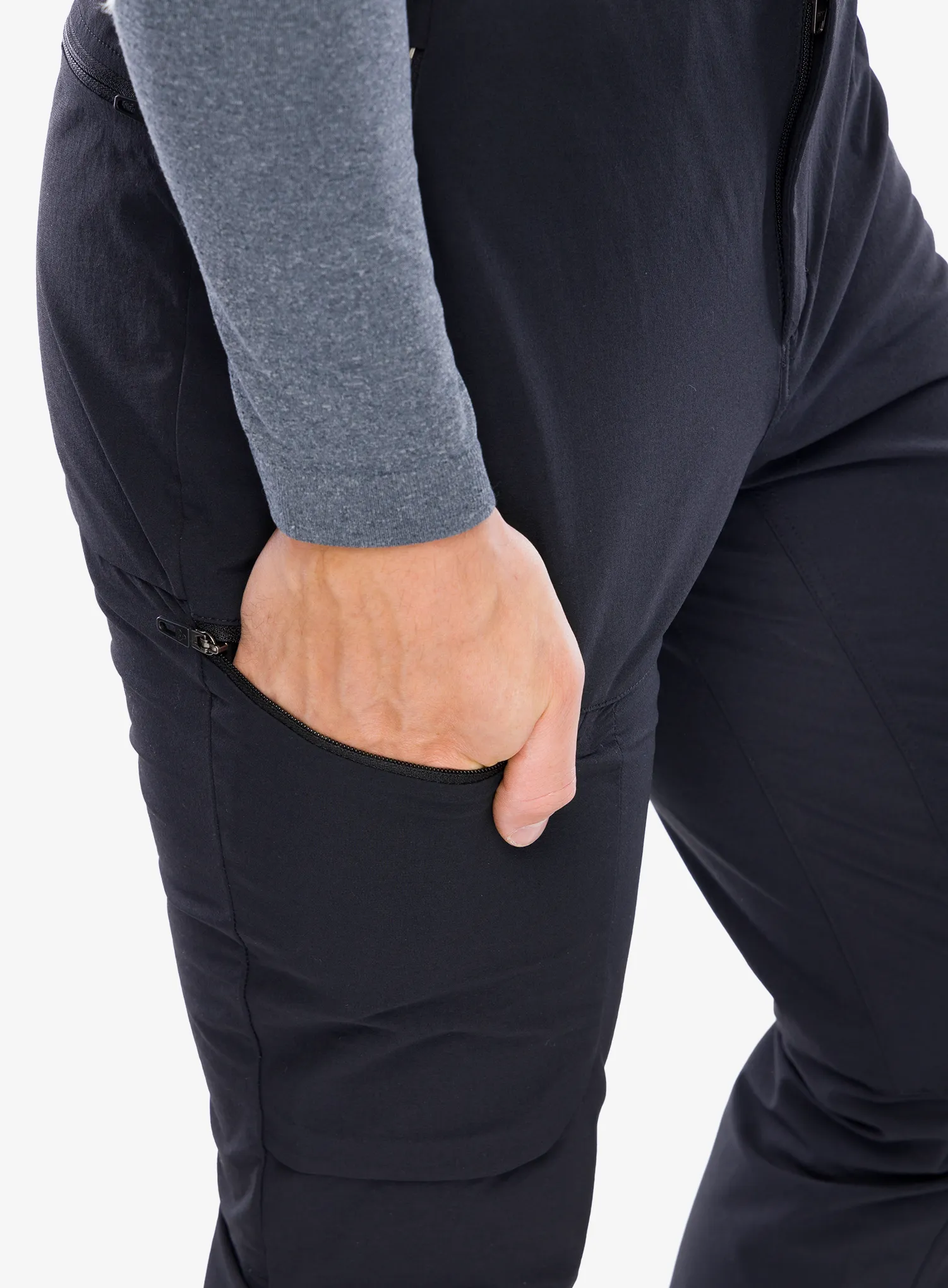 Moške pohodne hlače Odlo Ascent Pants Regular Length - black