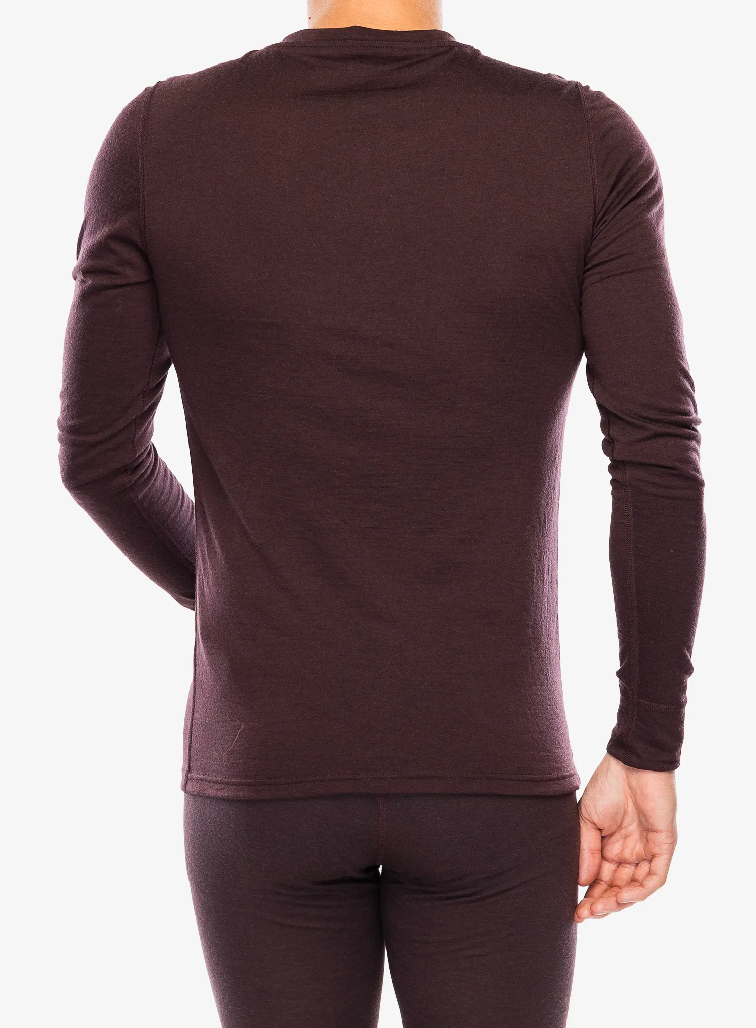 Termo flis jopa Odlo Merino 200 BL Top Crew Neck LS - fudge