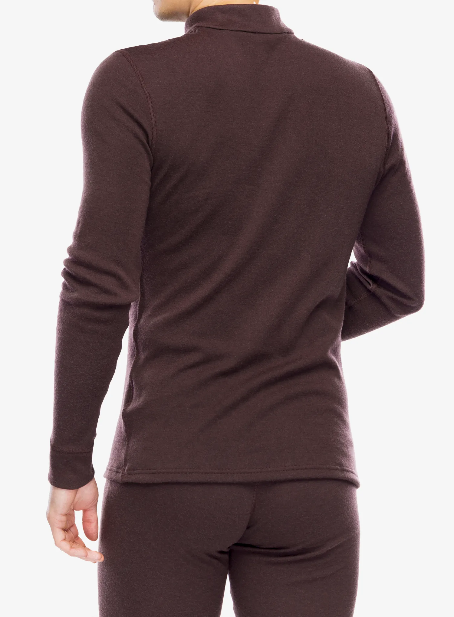 Termo flis jopa Odlo Merino 260 BL Top Turtle Neck LS Half Zip - fudge