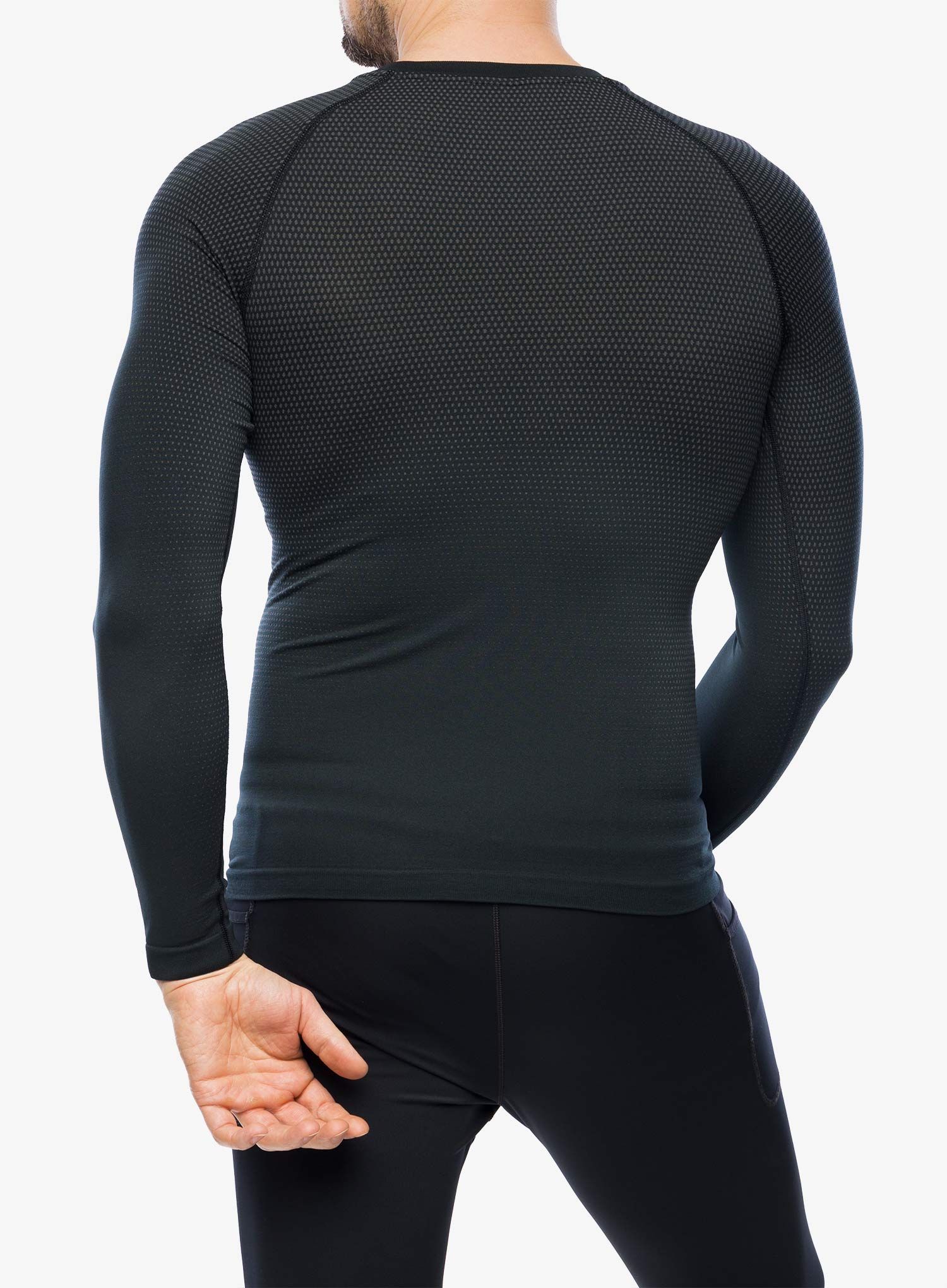 Termo flis jopa Odlo Performance Light Eco BL Top Crew Neck LS - black