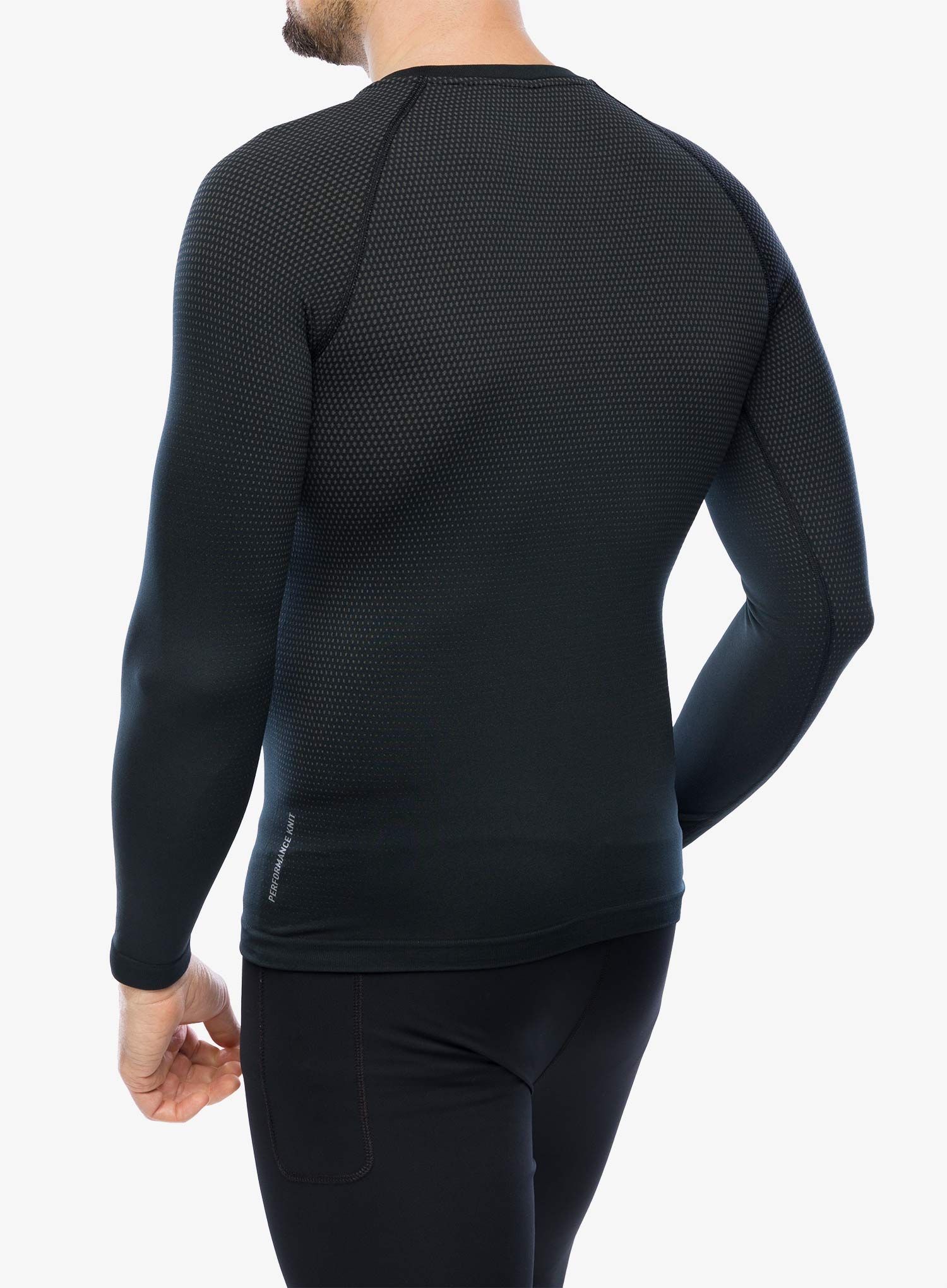 Termo flis jopa Odlo Performance Light Eco BL Top Crew Neck LS - black