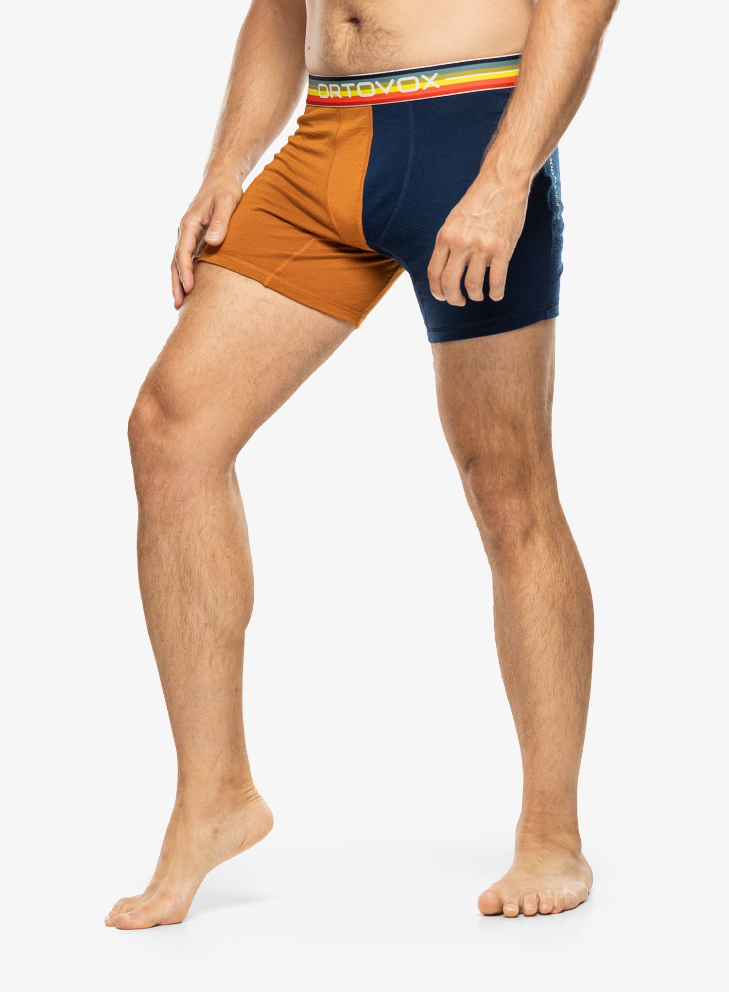 Moške boksarice Ortovox 185 Rock N Wool Boxer - deep ocean