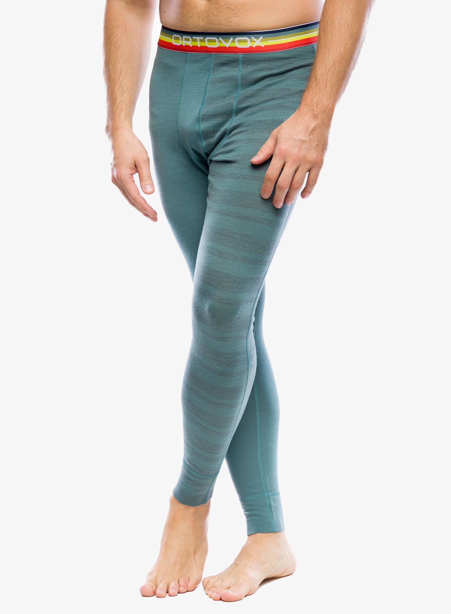 Termo pajkice Ortovox 185 Rock N Wool Long Pants - arctic grey