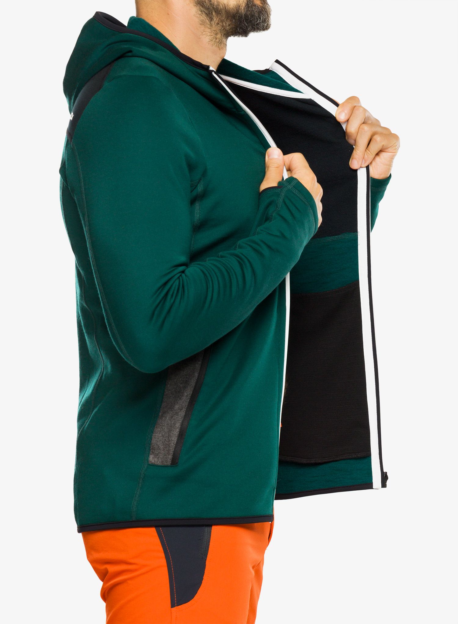Moška jopica Ortovox Fleece Hoody - dark pacific