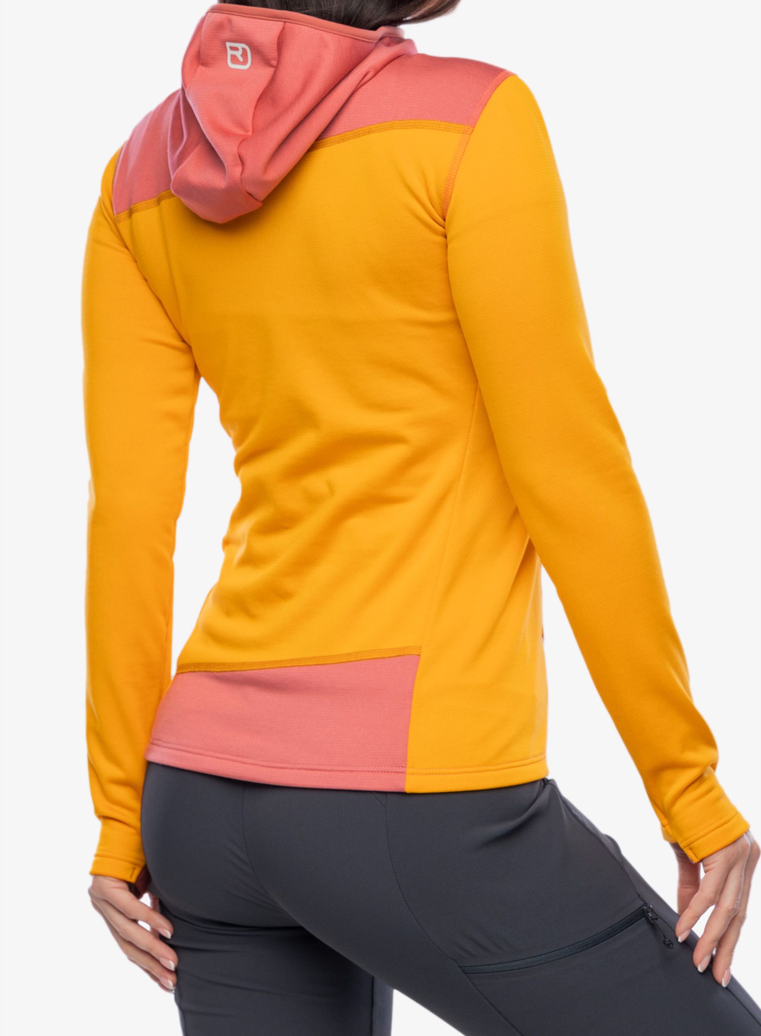 Ženska jopa s kapuco Ortovox Fleece Light Hoody - autumn leaves