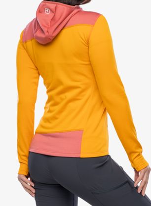 Ženska jopa s kapuco Ortovox Fleece Light Hoody - autumn leaves