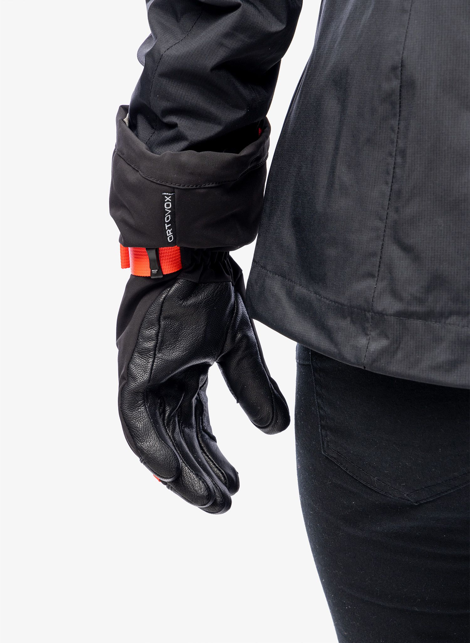 Ženske smučarske rokavice Ortovox Merino Mountain Glove - black raven