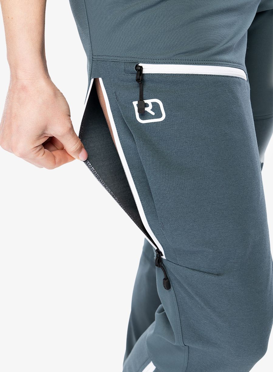 Ženske hlače Ortovox Westalpen Softshell Pants - dark arctic grey