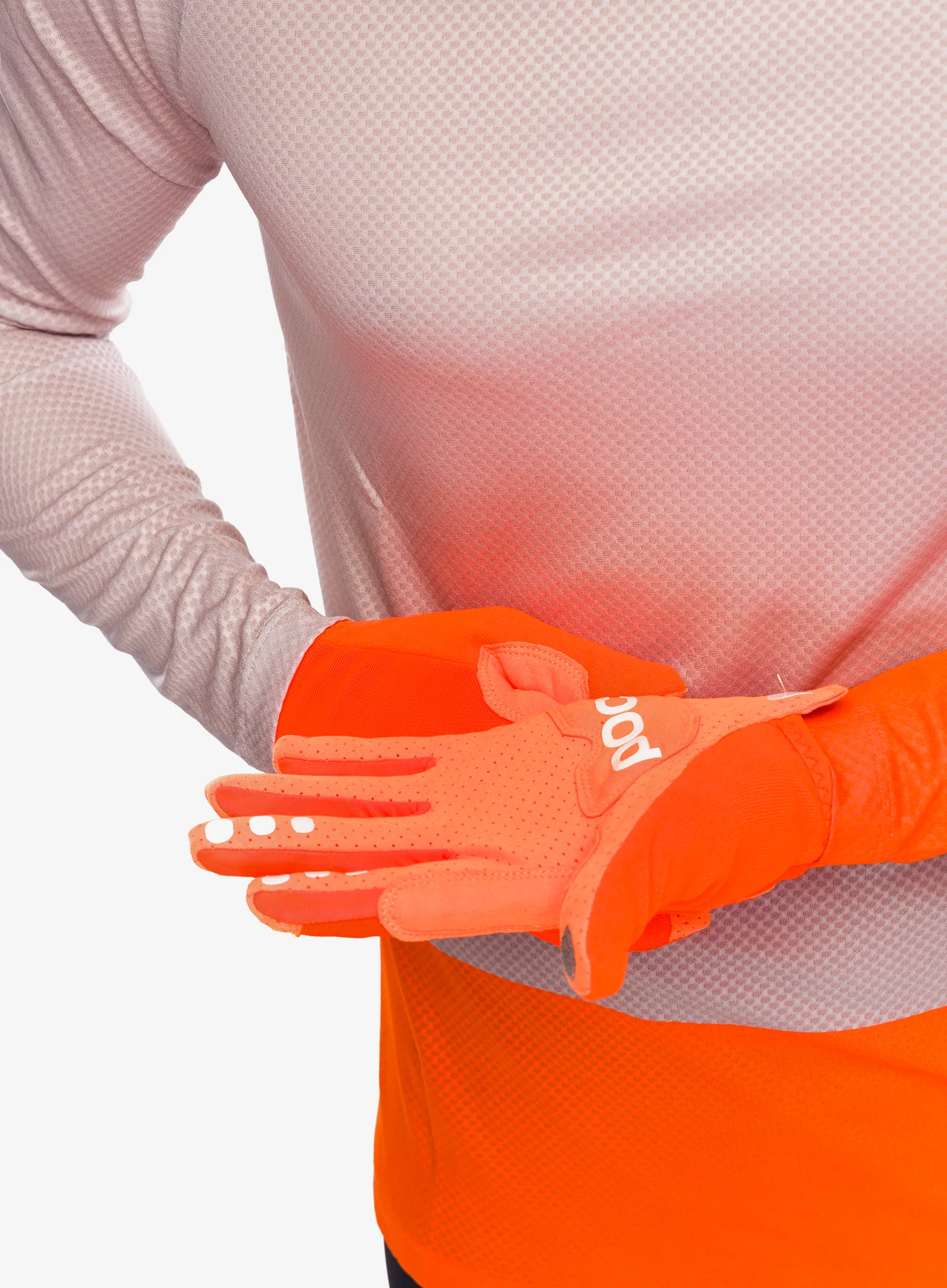 Kolesarske rokavice POC AVIP Glove Long - zink orange