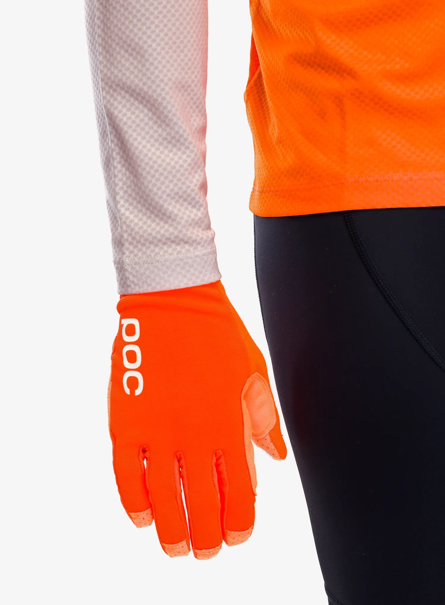 Kolesarske rokavice POC AVIP Glove Long - zink orange