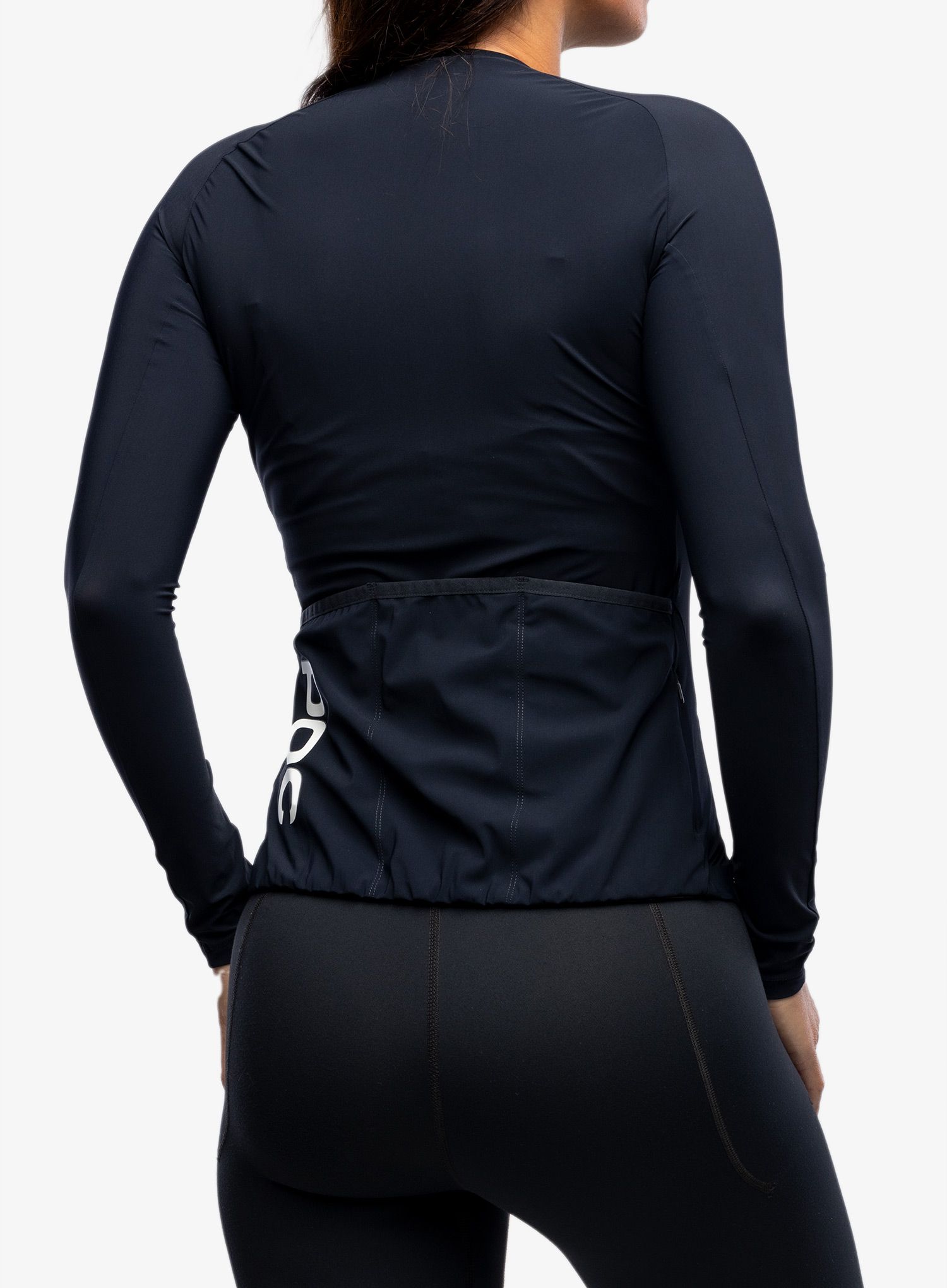 Kolesarska jopa ženska POC Essential Road Ws L/S Jersey - navy black
