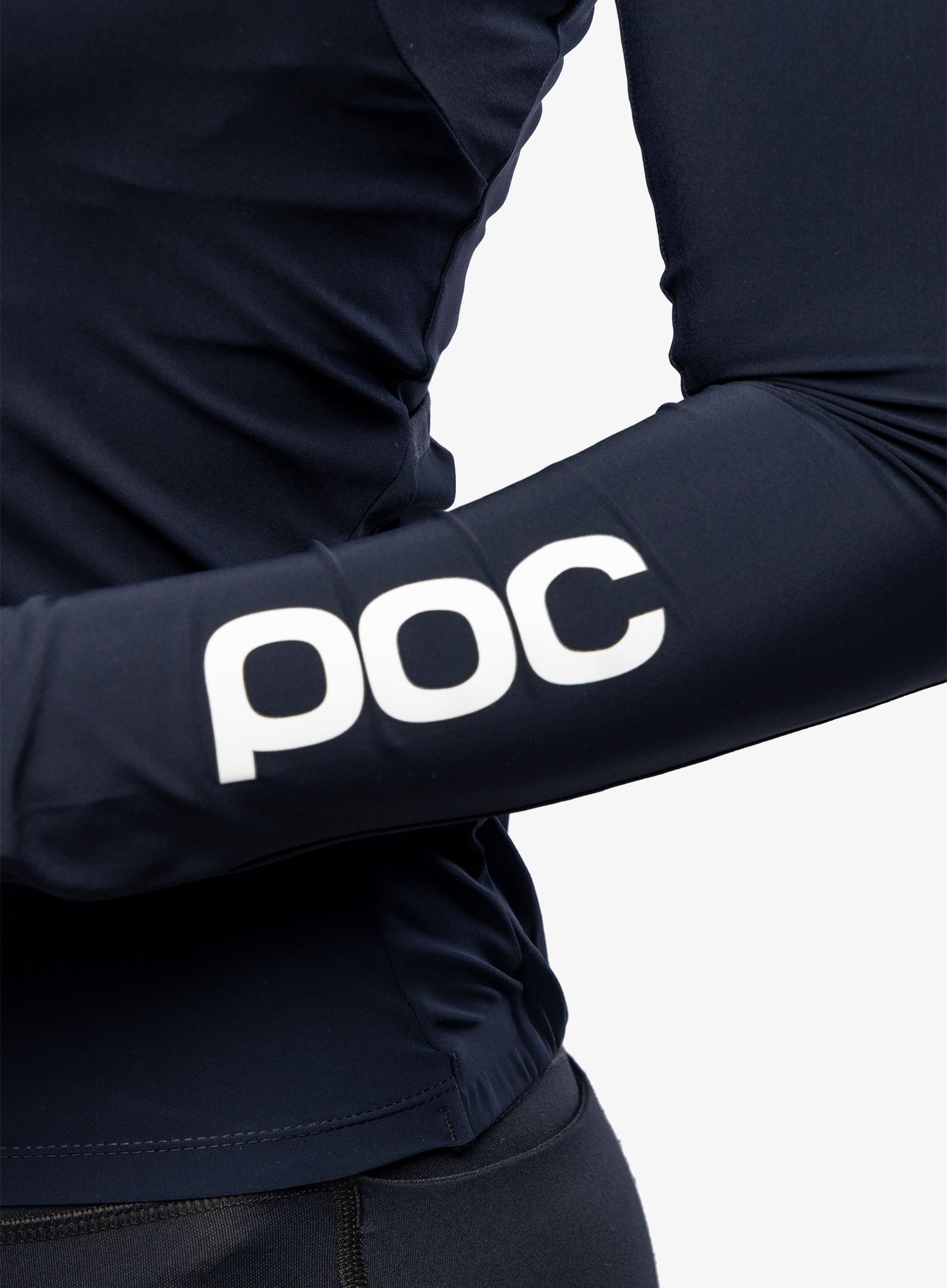 Kolesarska jopa ženska POC Essential Road Ws L/S Jersey - navy black