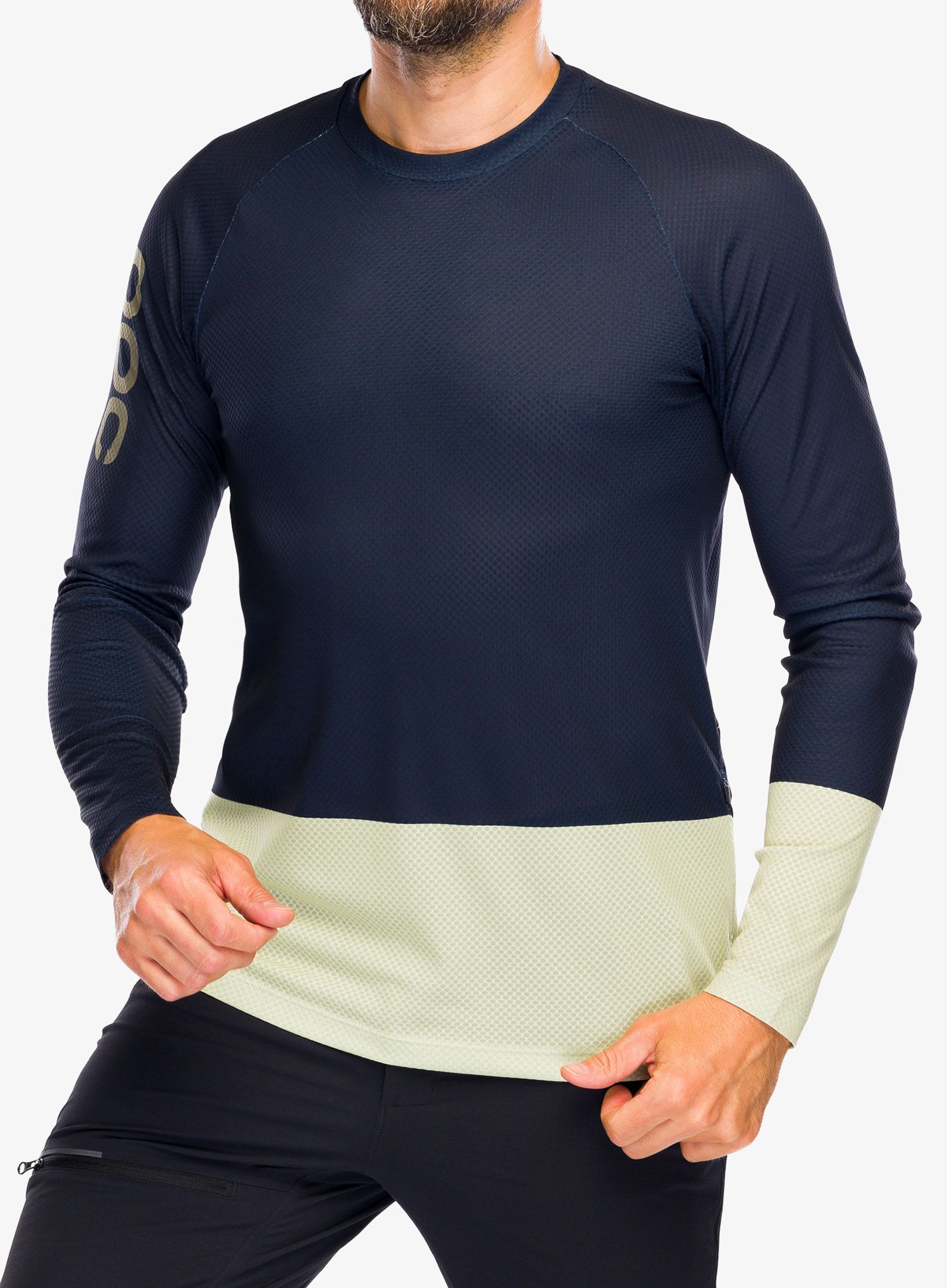 Kolesarska jopa POC MTB Pure L/S Jersey - turmaline navy/prehnite green
