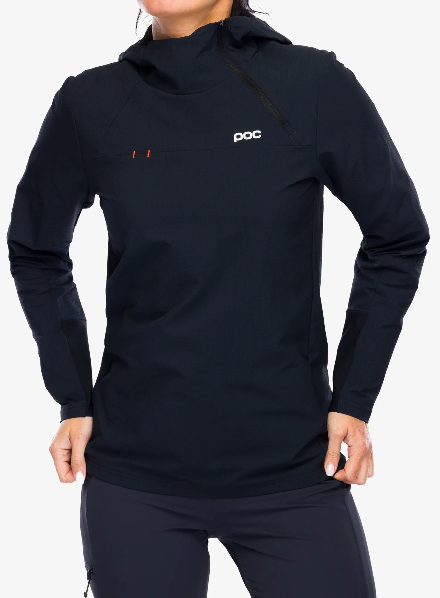 Ženska kolesarska jakna POC Mantle Thermal Hoodie - uranium black