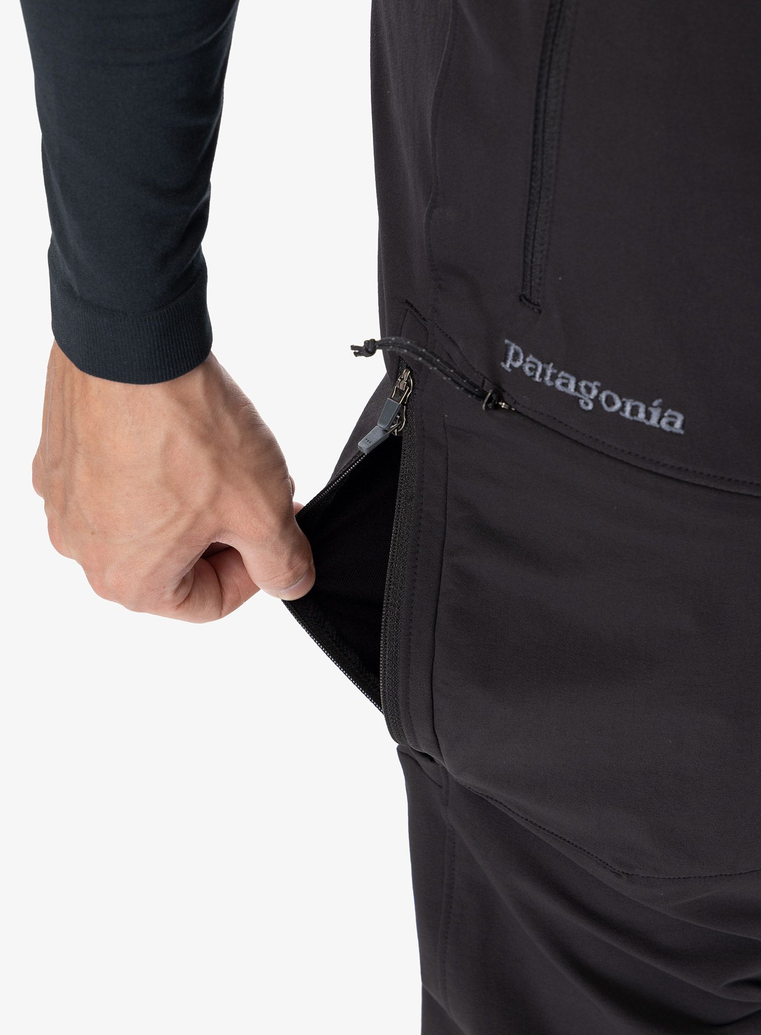 Softshell hlače Patagonia Alpine Guide Pants - ink black