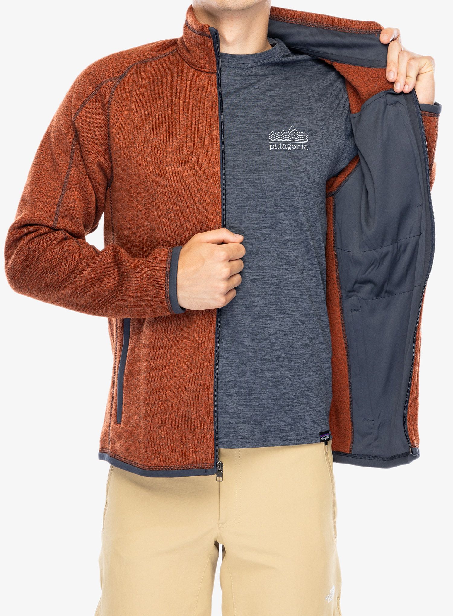 Flis Patagonia Better Sweater Jacket - burnished red