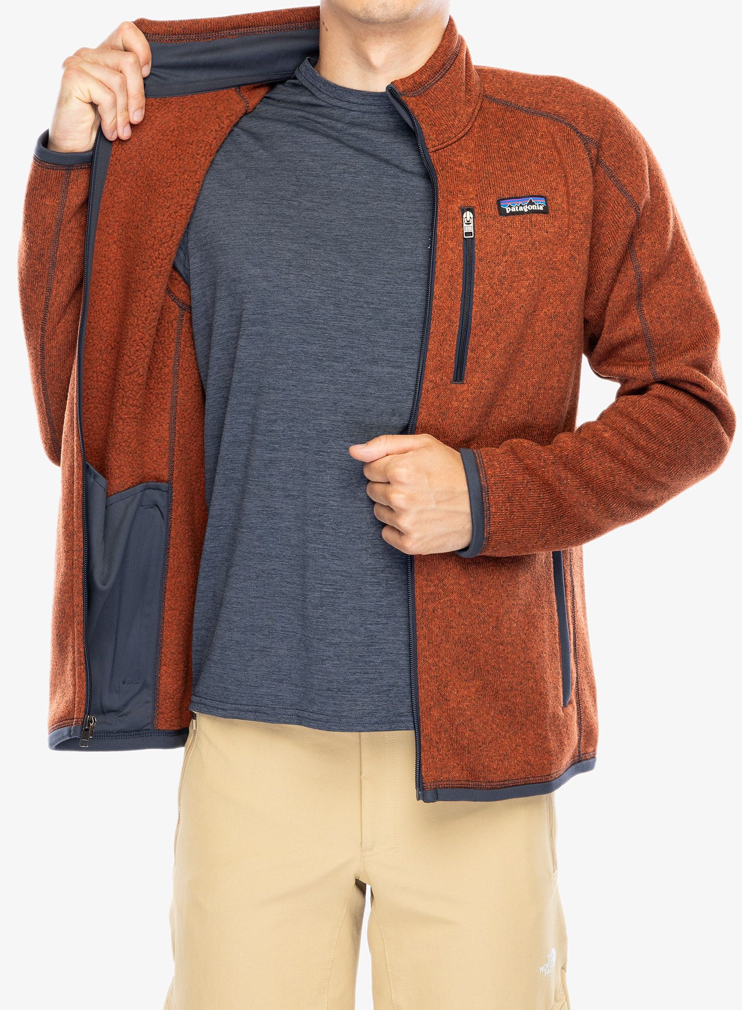 Flis Patagonia Better Sweater Jacket - burnished red