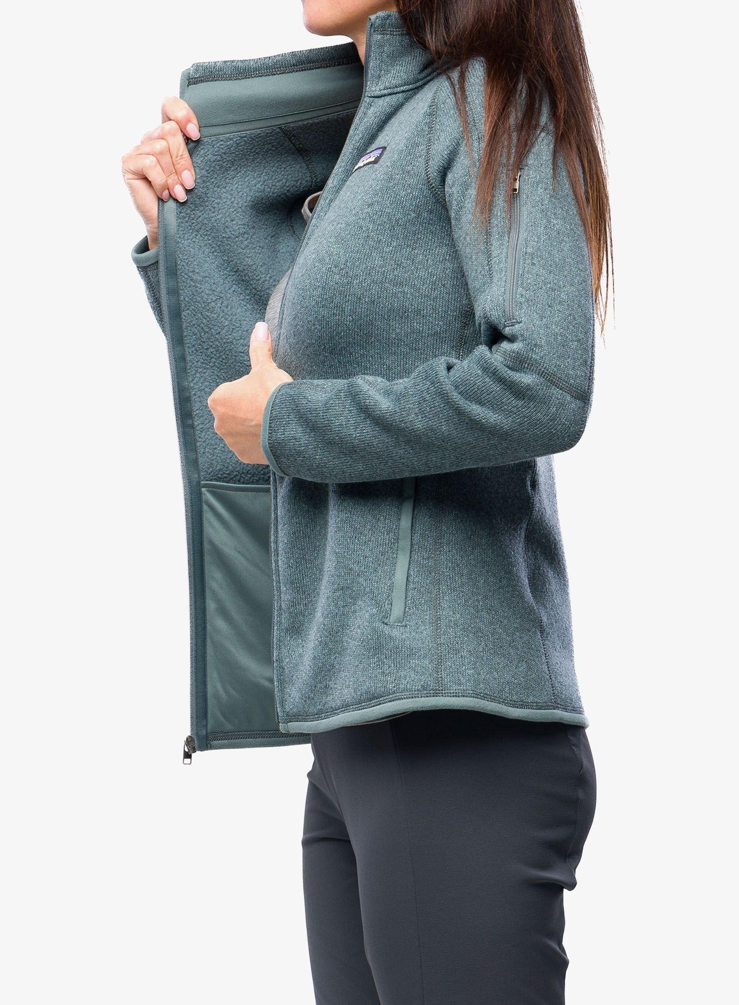 Ženski flis Patagonia Better Sweater Jacket - nouveau green