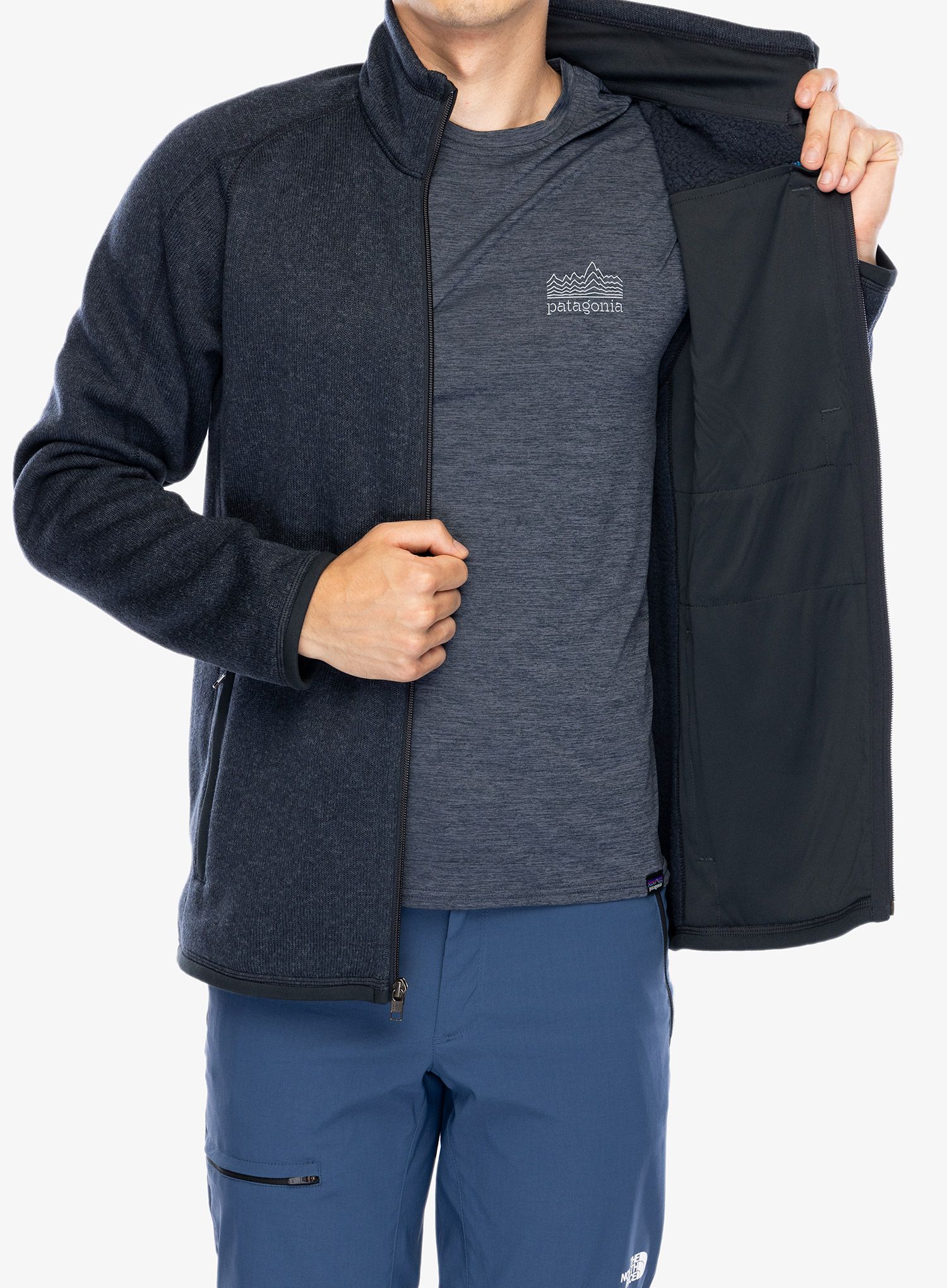Flis Patagonia Better Sweater Jacket - pitch blue