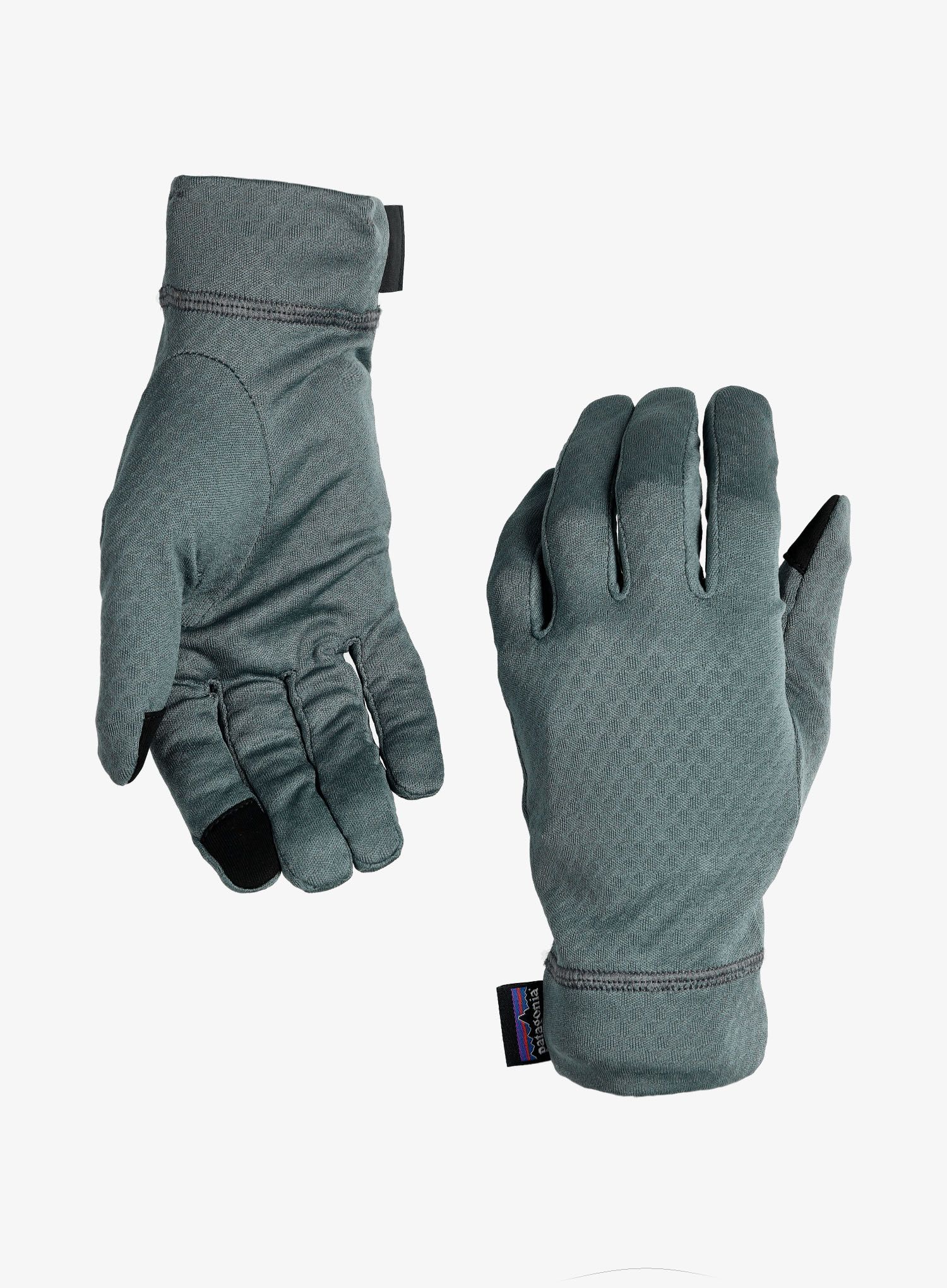 Rokavice za pametne telefone Patagonia Cap MW Liner Gloves - nouveau green