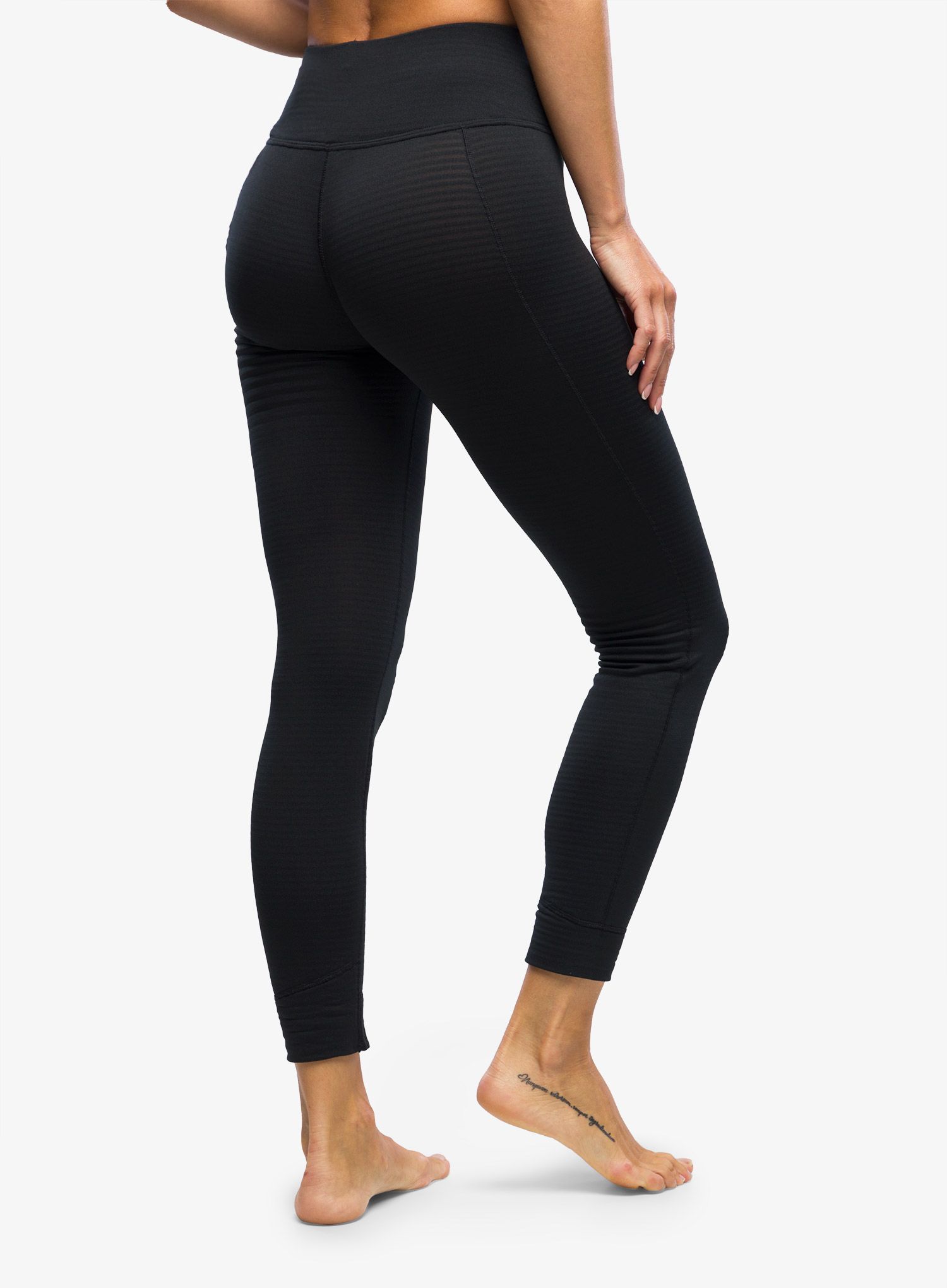 Ženske termo pajkice Patagonia Cap TW Bottoms - black