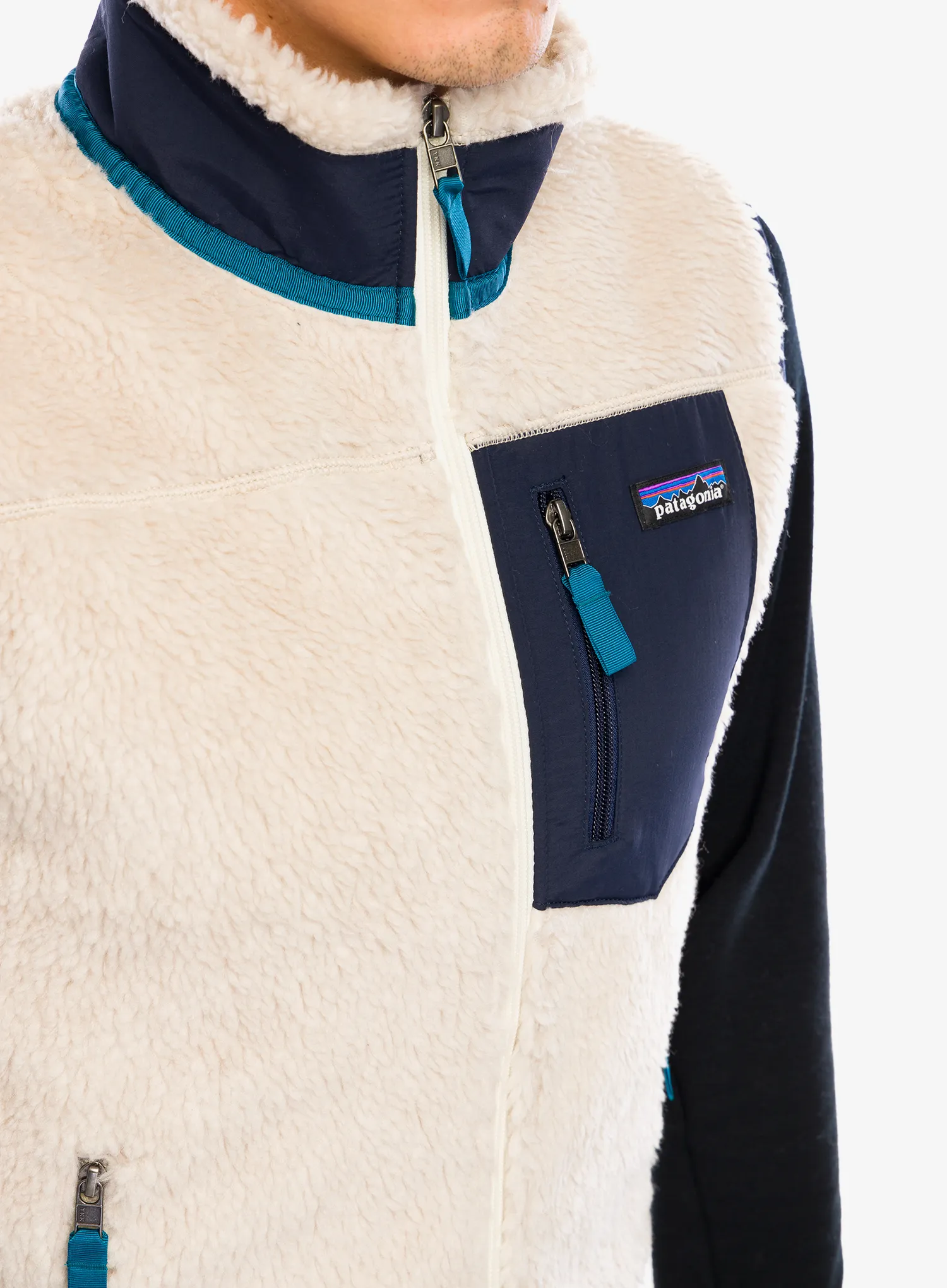 Moški brezrokavnik Patagonia Classic Retro-X Vest - natural