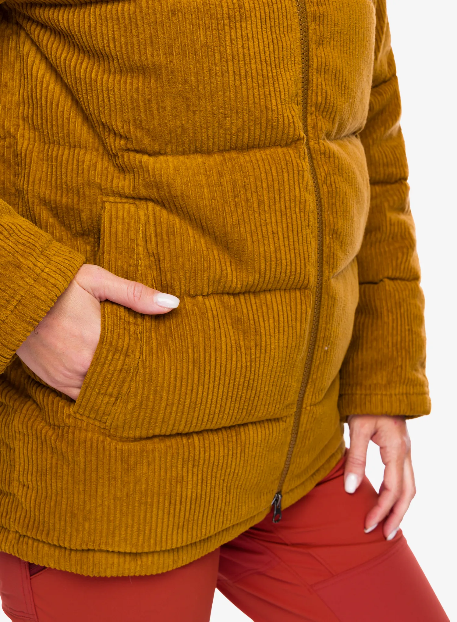 Ženska puhovka Patagonia Cord Fjord Coat - shelter brown