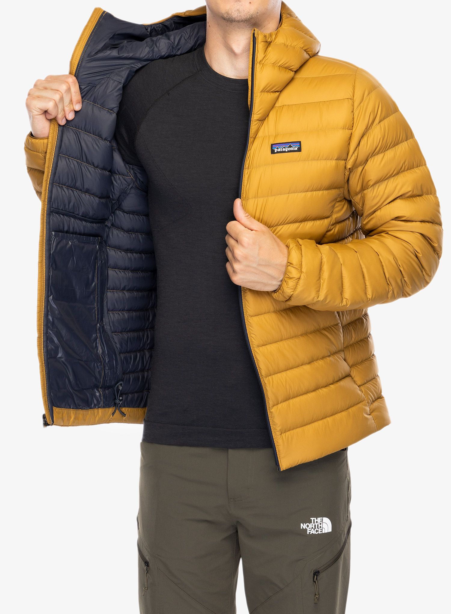 Puhovka Patagonia Down Sweater Hoody - raptor brown