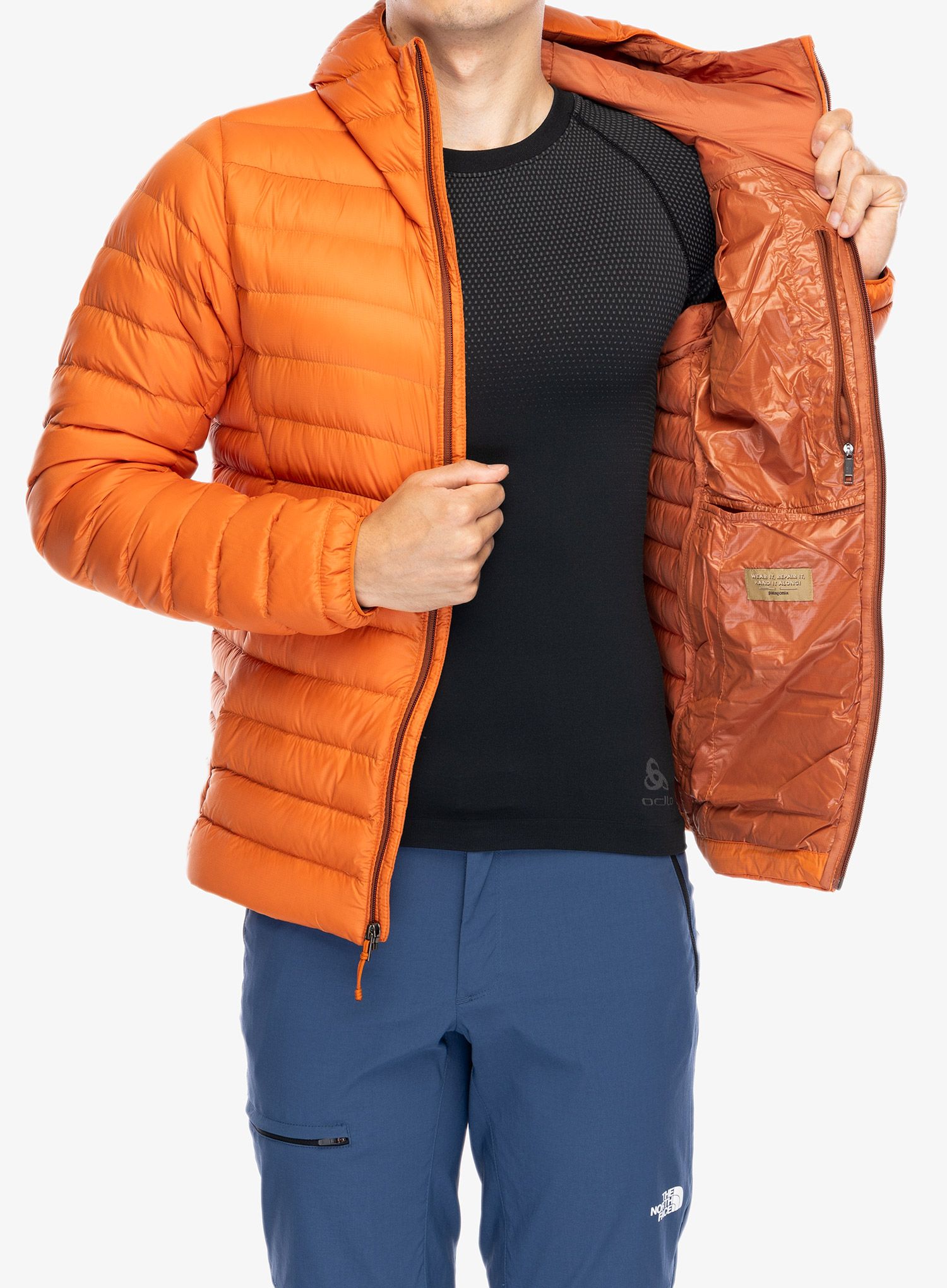 Puhovka Patagonia Down Sweater Hoody - redtail rust