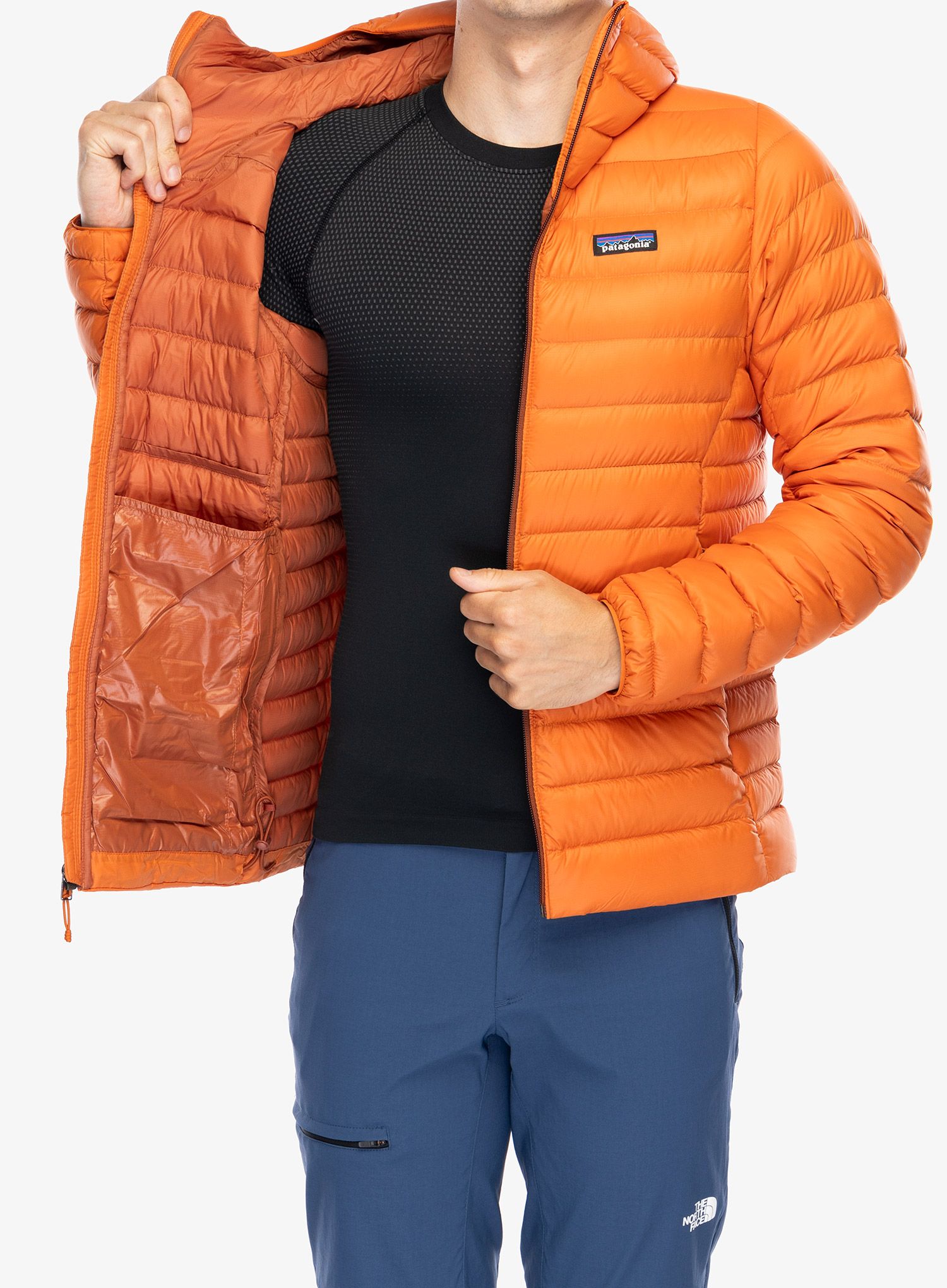 Puhovka Patagonia Down Sweater Hoody - redtail rust