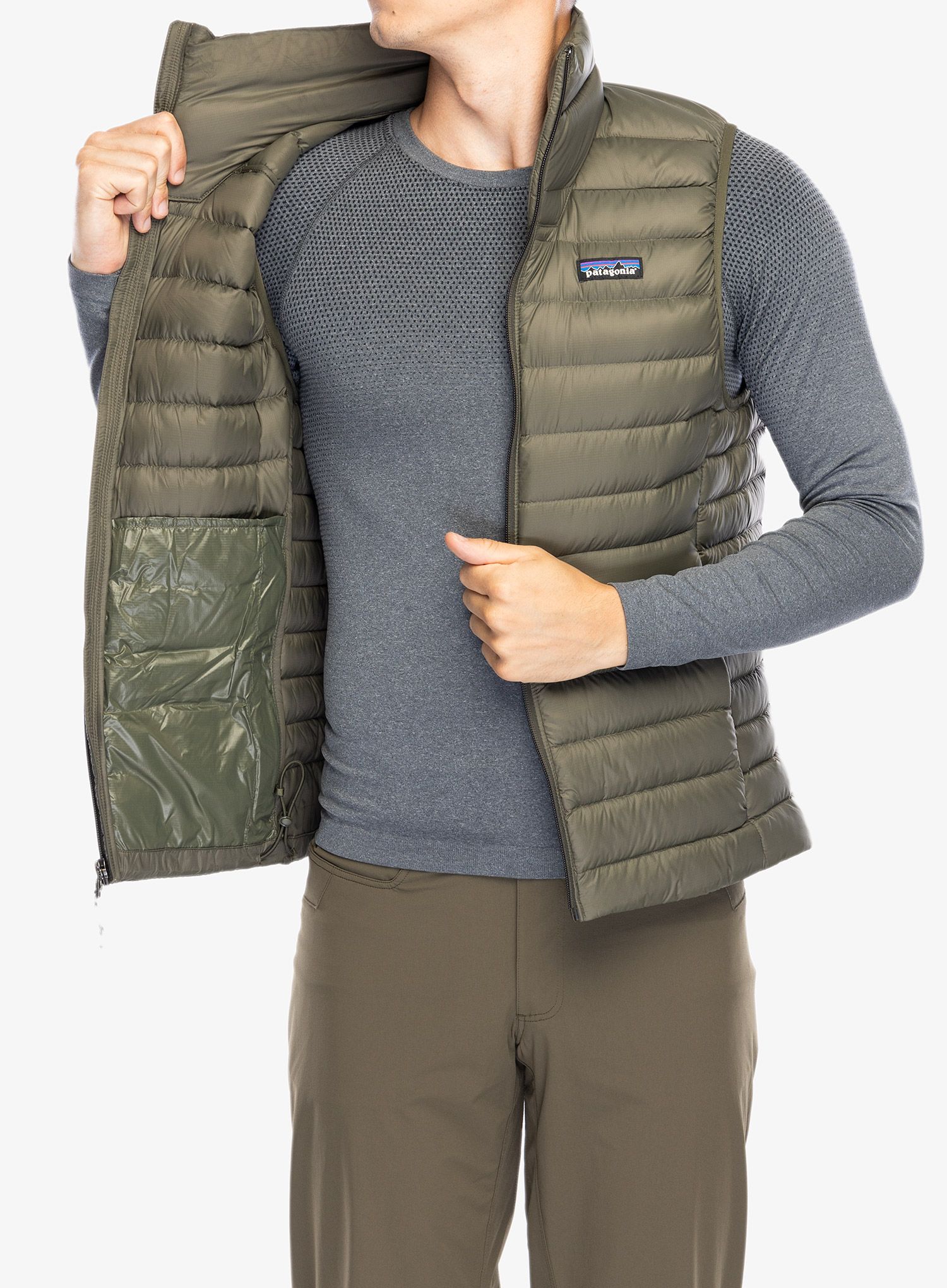 Puhasti brezrokavnik Patagonia Down Sweater Vest - pine needle green