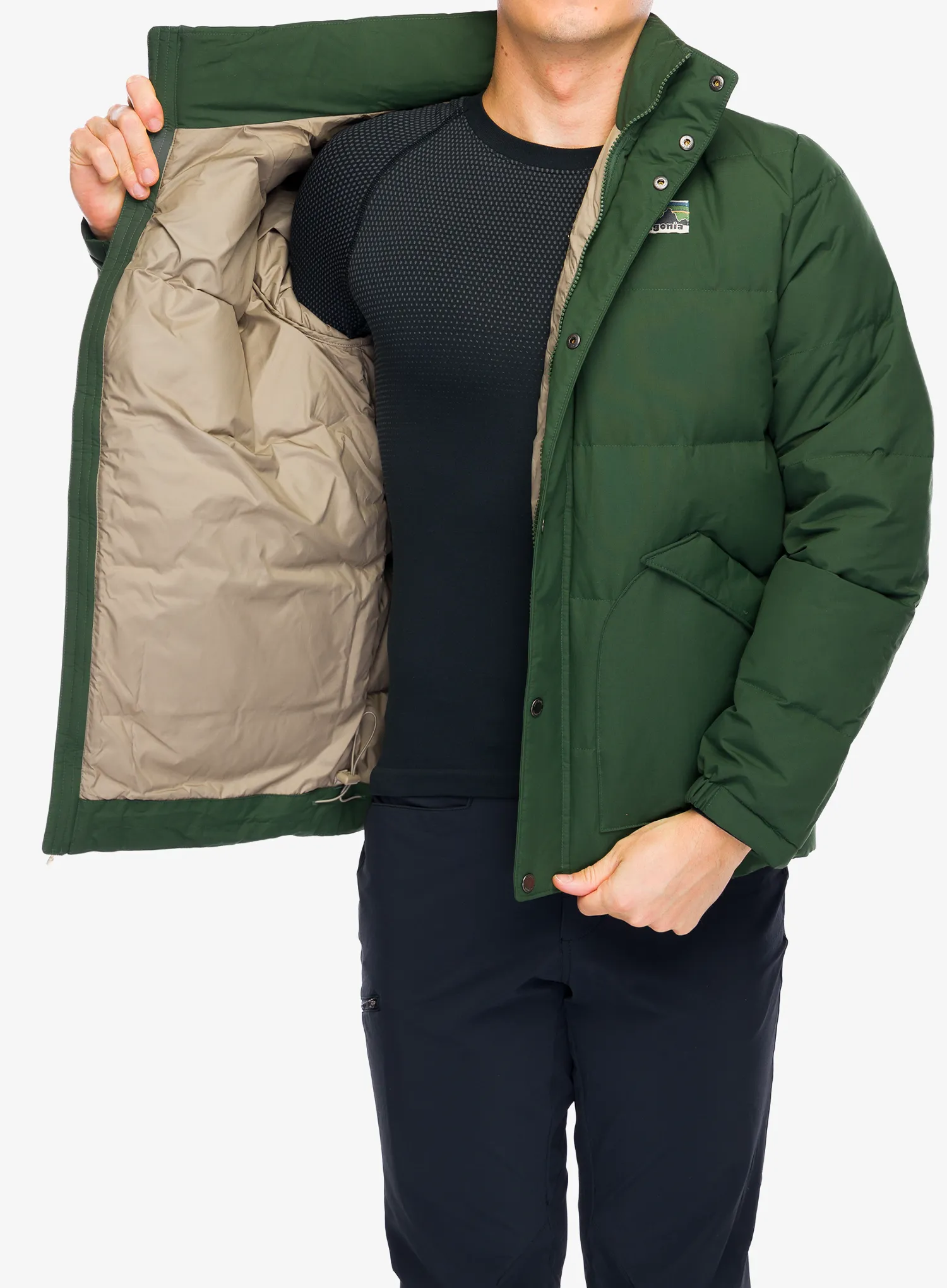Puhovka Patagonia Downdrift Jacket - torrey pine green