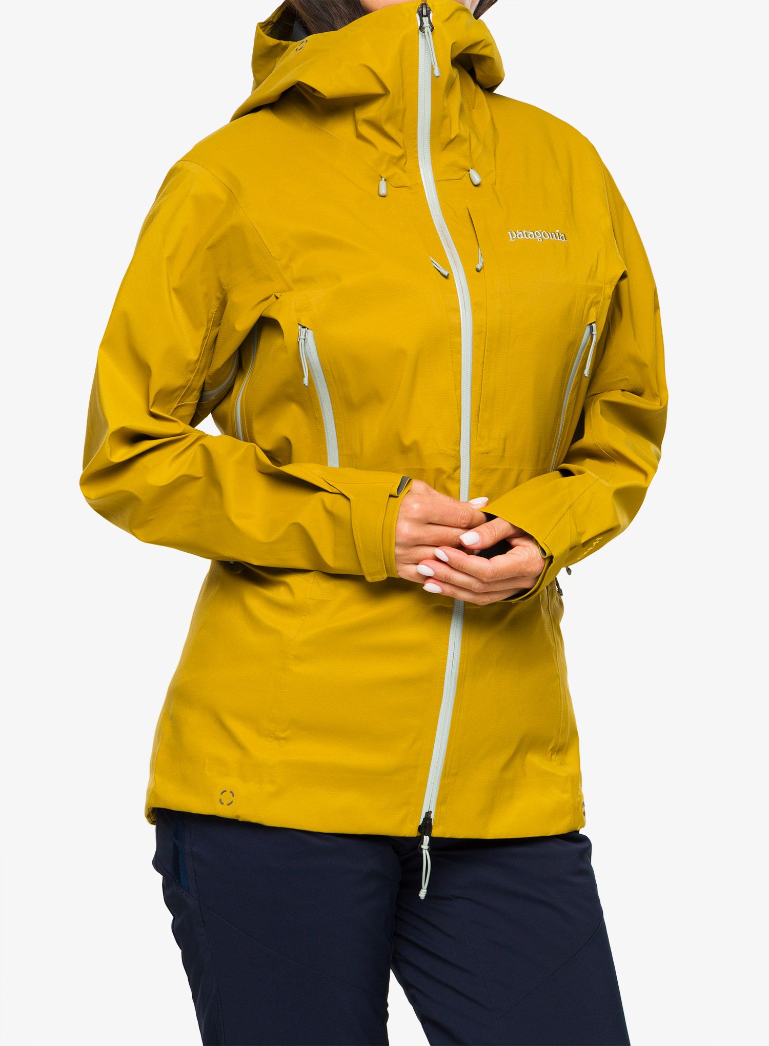 Ženska hardshell jakna Patagonia Dual Aspect Jacket - cosmic gold