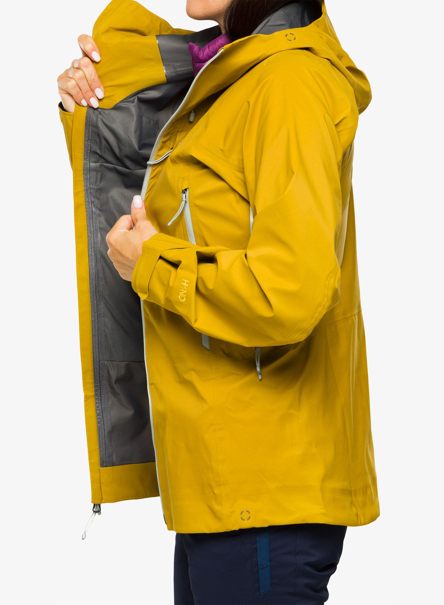 Ženska hardshell jakna Patagonia Dual Aspect Jacket - cosmic gold