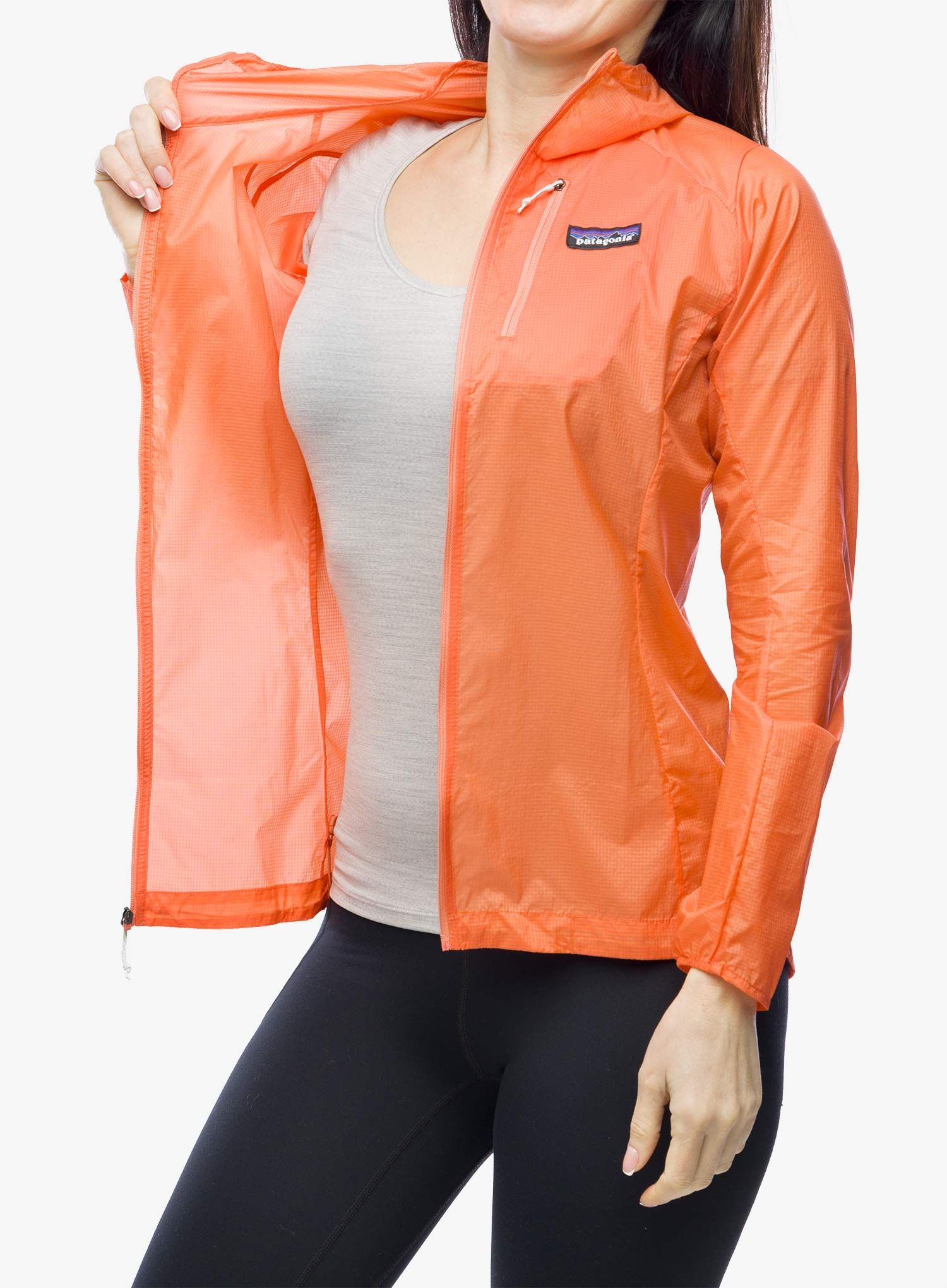Ženska jakna za tek Patagonia Houdini Jacket - coho coral