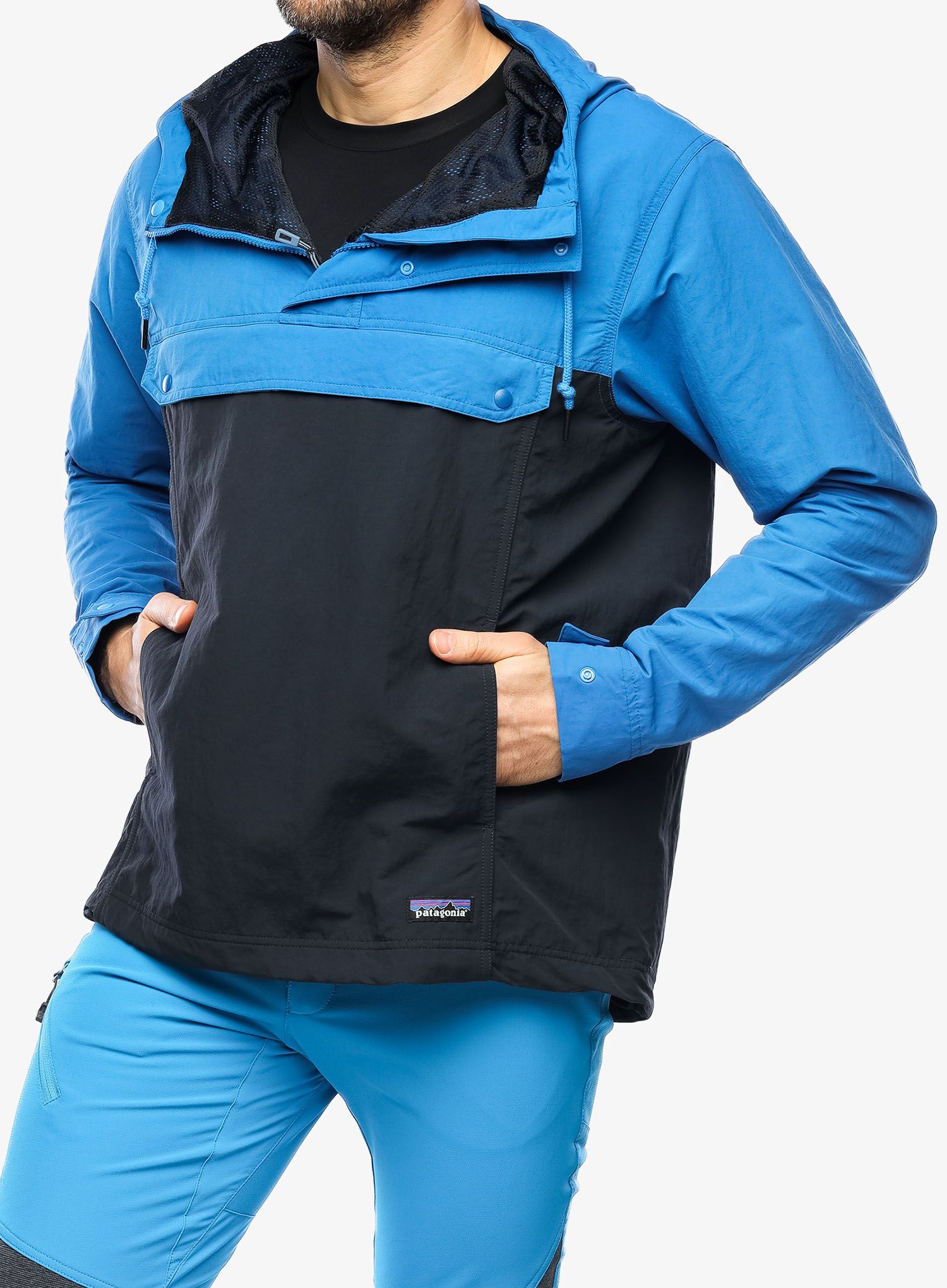 Vetrovka Patagonia Isthmus Anorak - endless blue