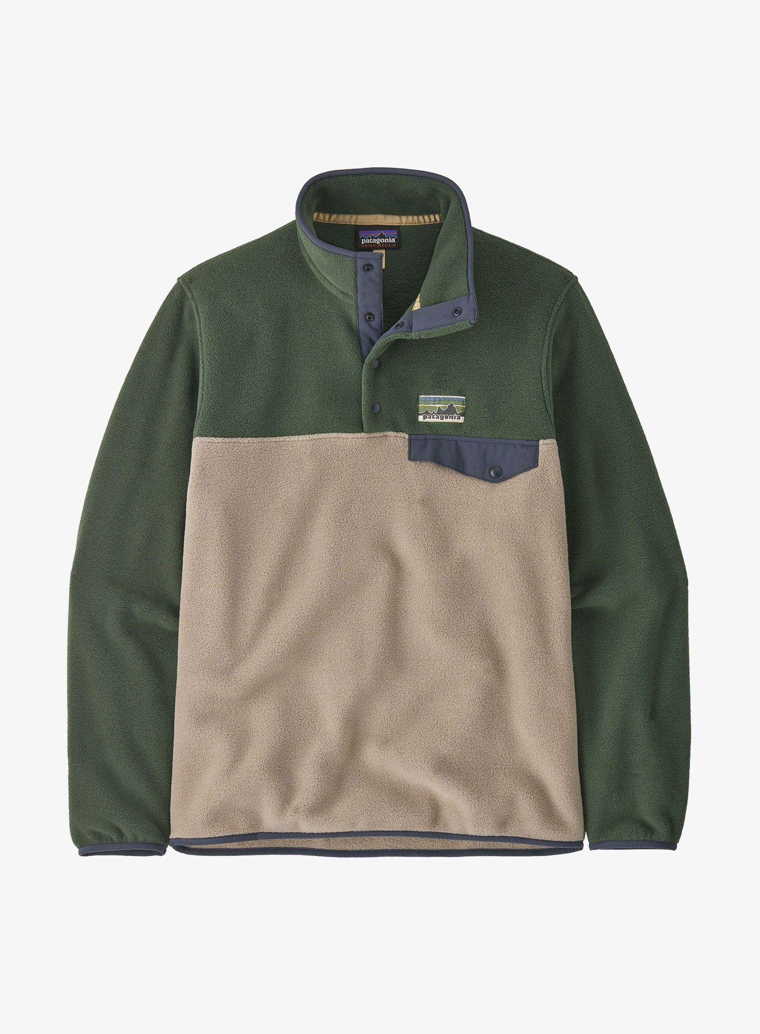 Flis Patagonia Lightweight Synch Snap-T Pullover - seabird grey