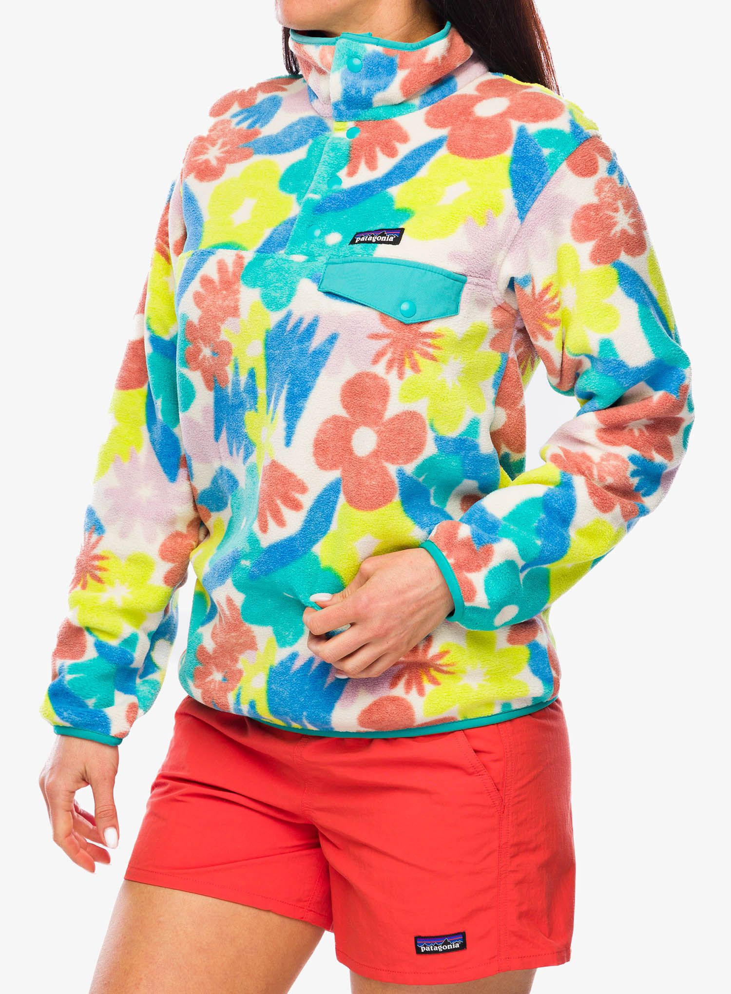 Ženski flis Patagonia Lightweight Synch Snap-T Pullover - spring/natural