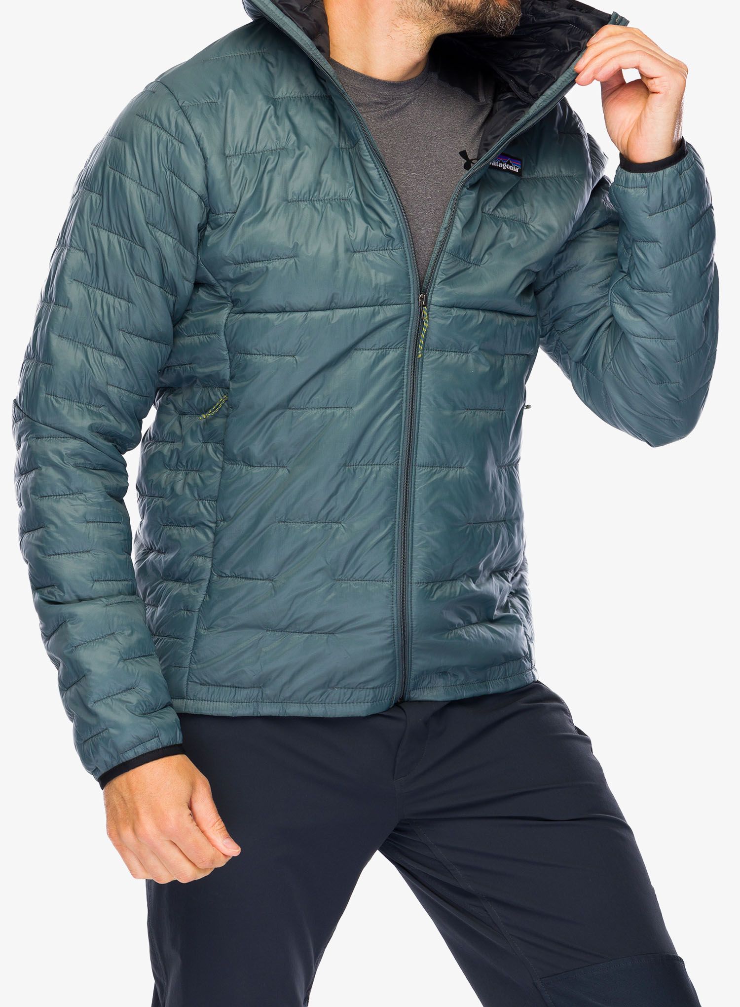 Sintetična jakna Patagonia Micro Puff Hoody - nouveau green