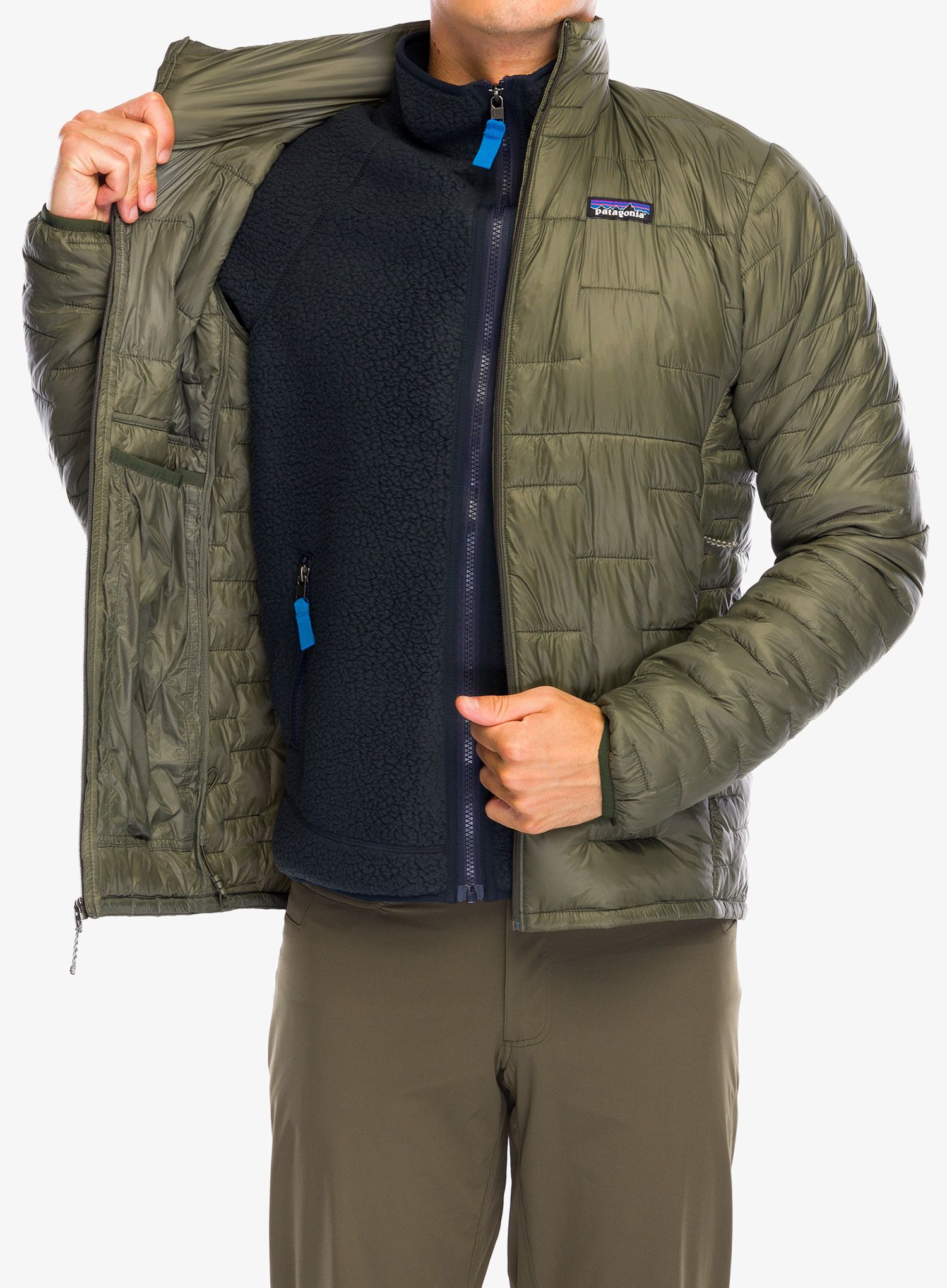 Sintetična jakna Patagonia Micro Puff Jacket - pine needle green