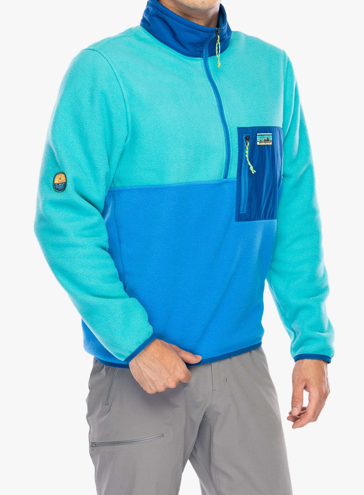 Flis Patagonia Microdini 1/2 Zip - vessel blue