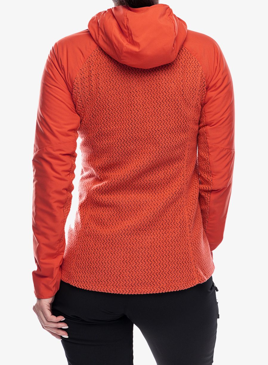 Ženska hibridna jakna Patagonia Nano-Air Light Hybrid Hoody - pimento red