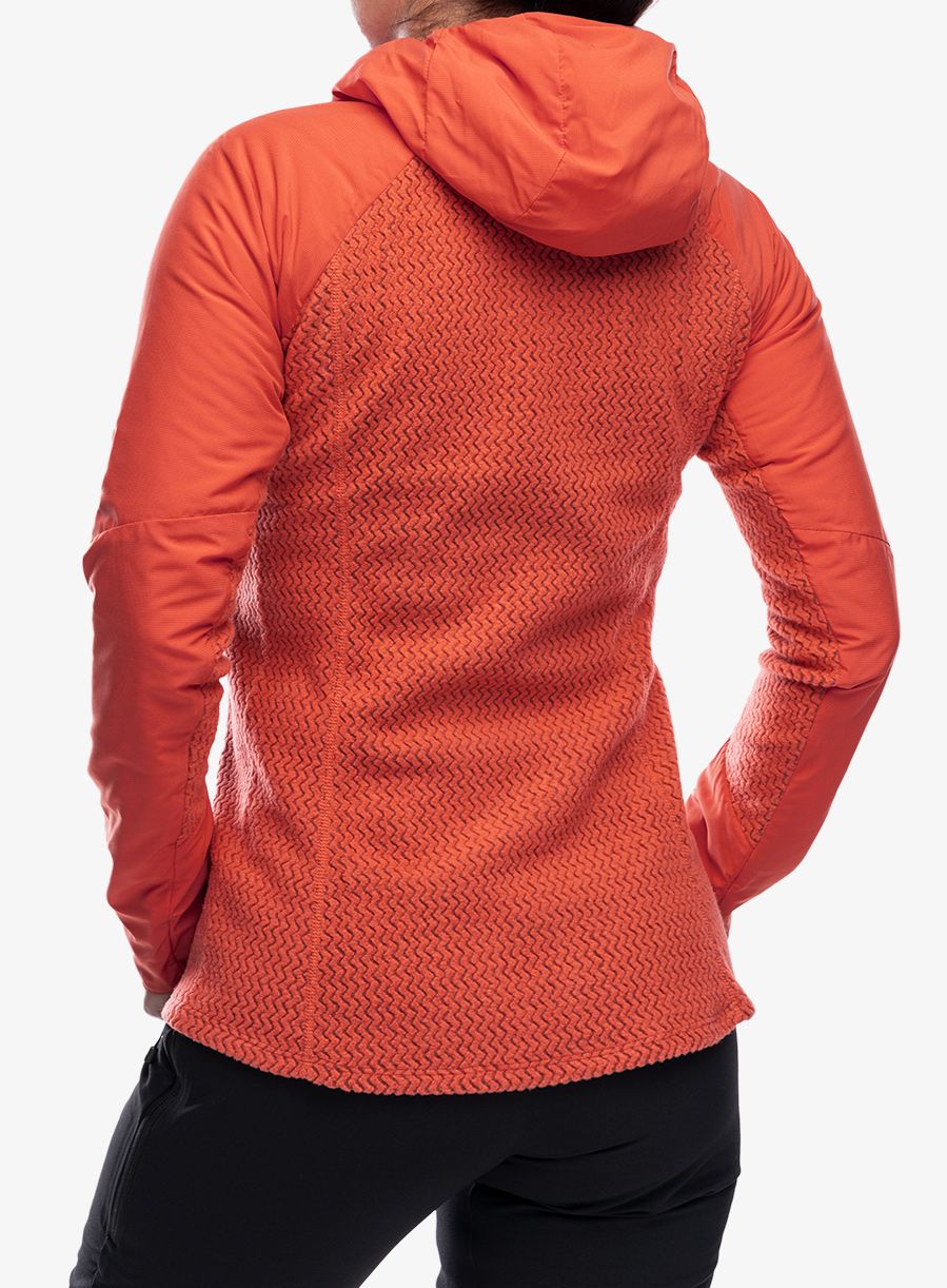 Ženska hibridna jakna Patagonia Nano-Air Light Hybrid Hoody - pimento red