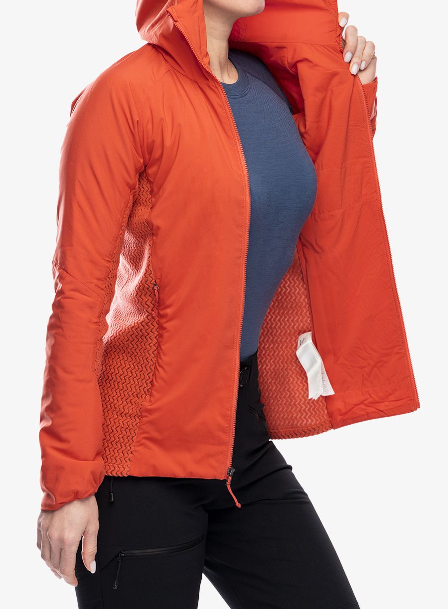 Ženska hibridna jakna Patagonia Nano-Air Light Hybrid Hoody - pimento red