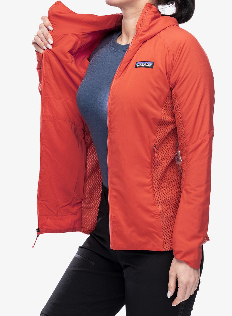 Ženska hibridna jakna Patagonia Nano-Air Light Hybrid Hoody - pimento red