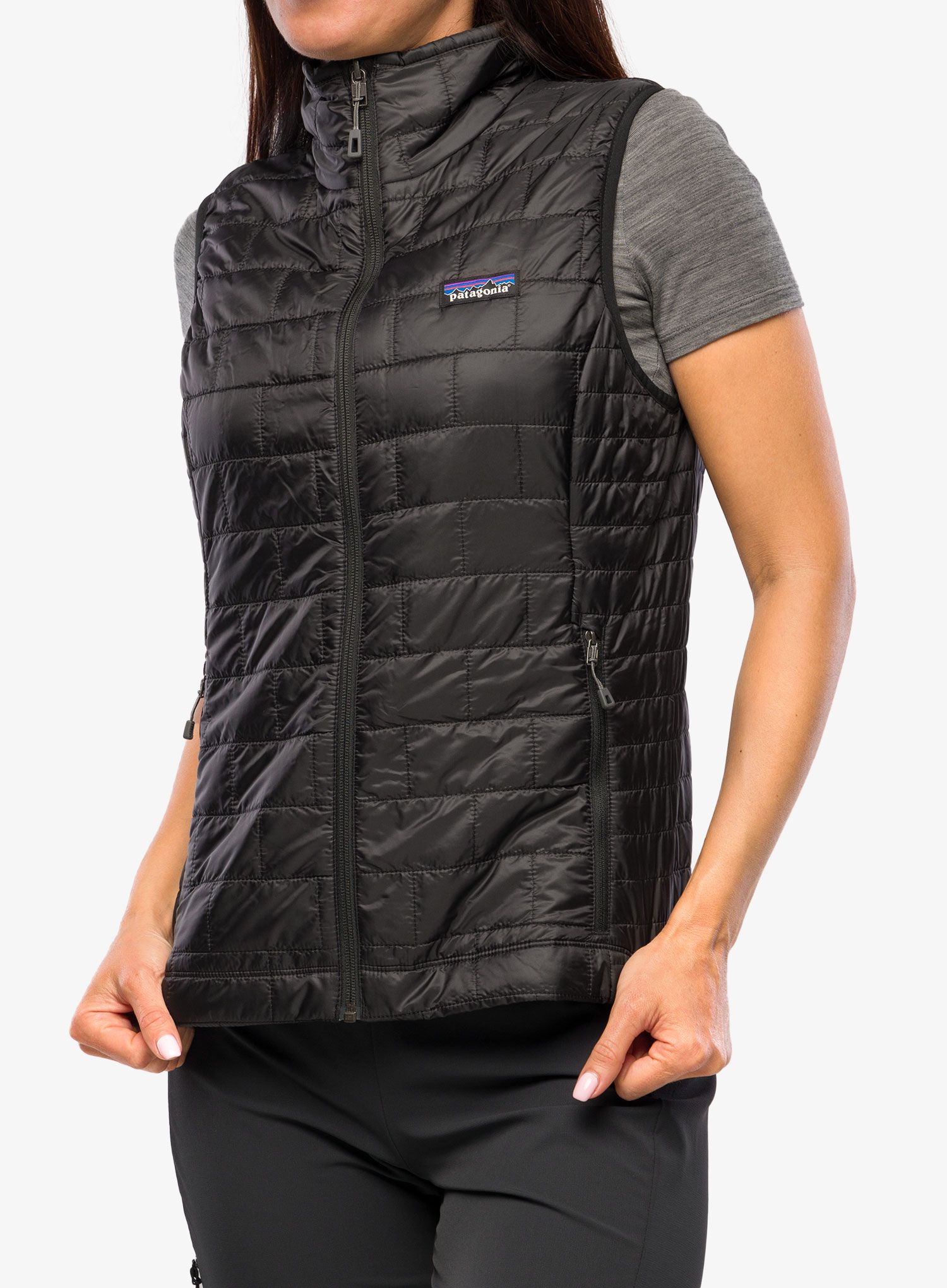 Ženski brezrokavnik Patagonia Nano Puff Vest - black