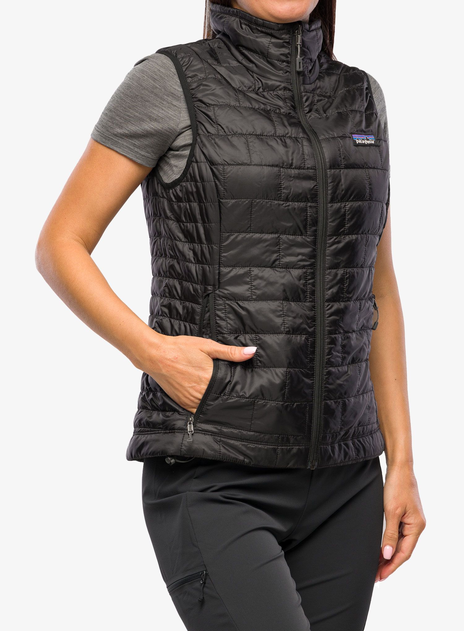Ženski brezrokavnik Patagonia Nano Puff Vest - black