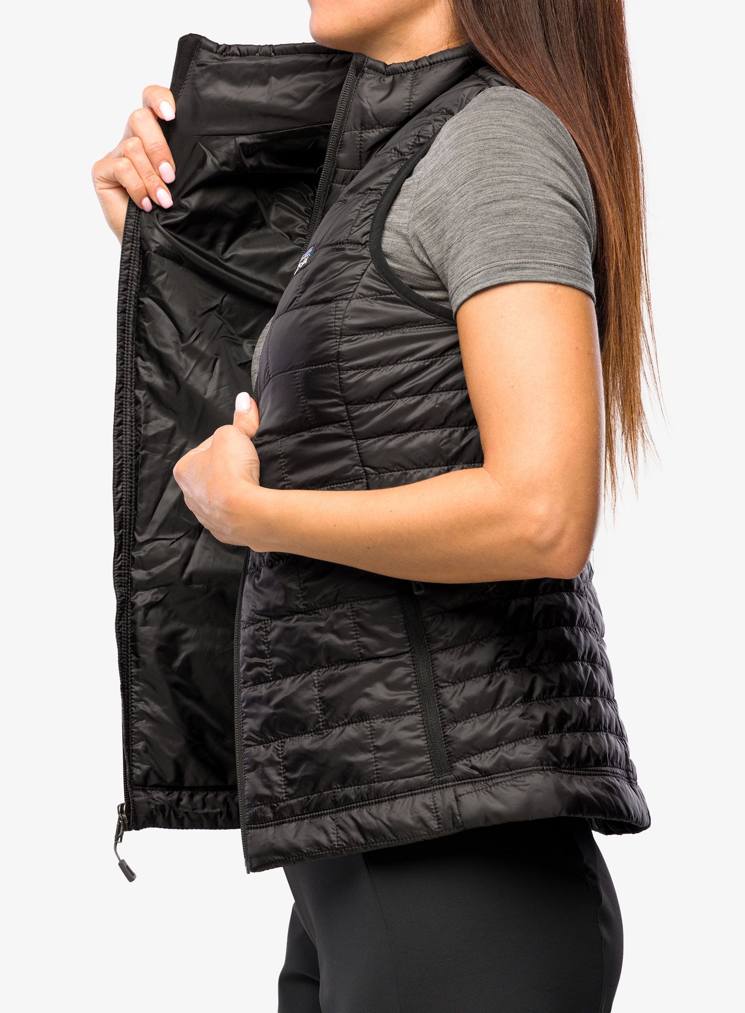 Ženski brezrokavnik Patagonia Nano Puff Vest - black
