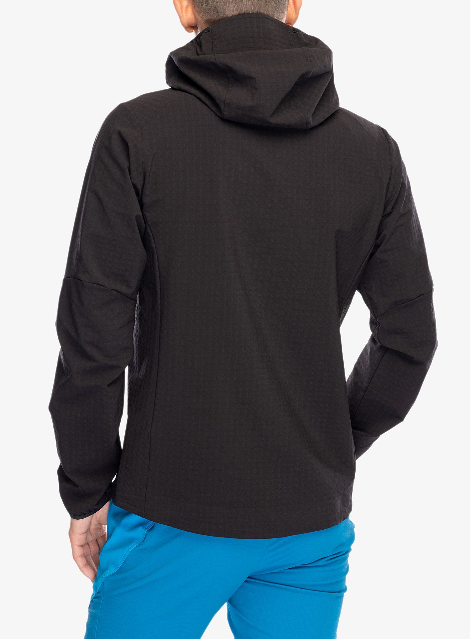 Softshell jakna Patagonia R1 TechFace Hoody - black