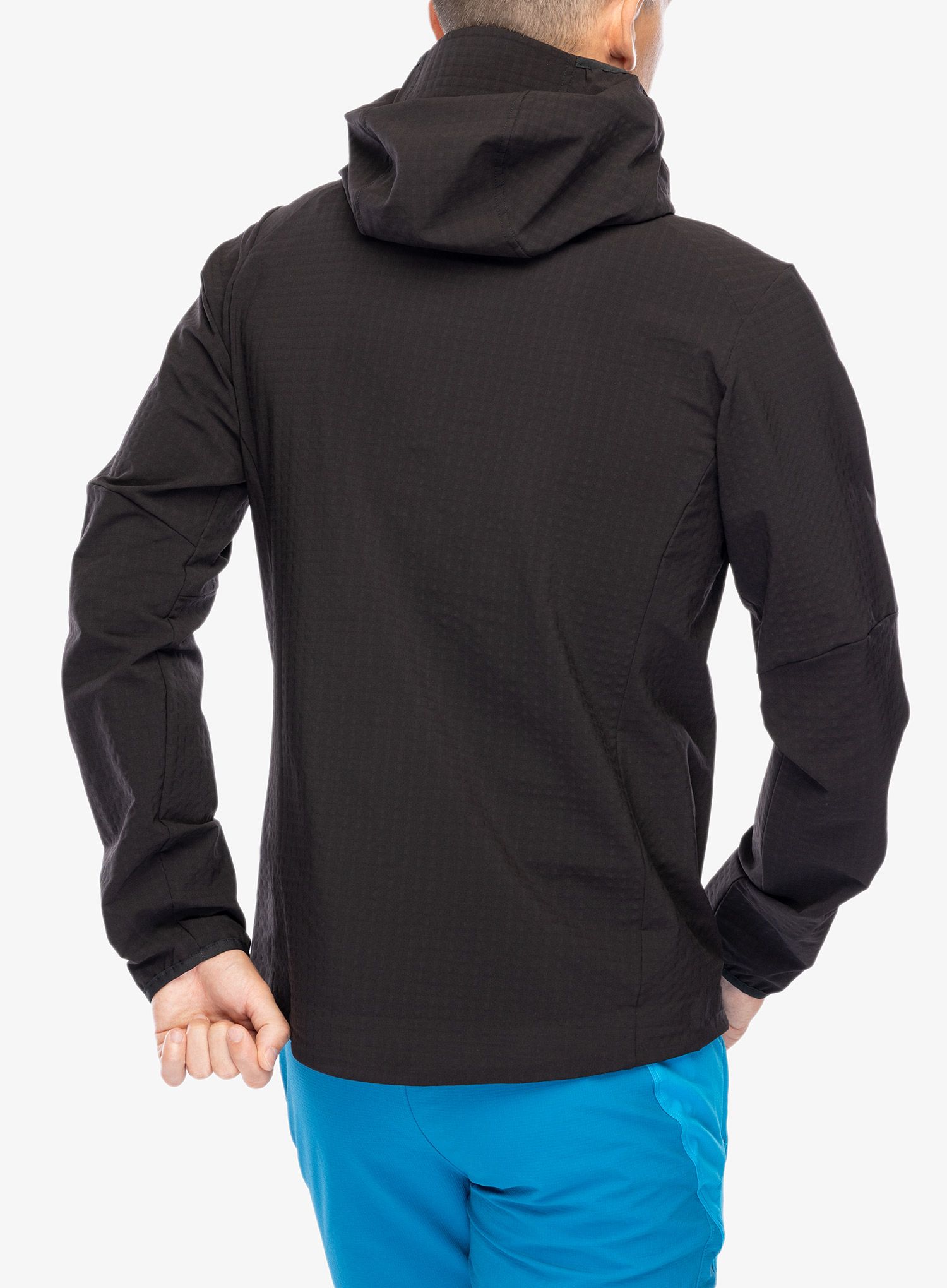 Softshell jakna Patagonia R1 TechFace Hoody - black